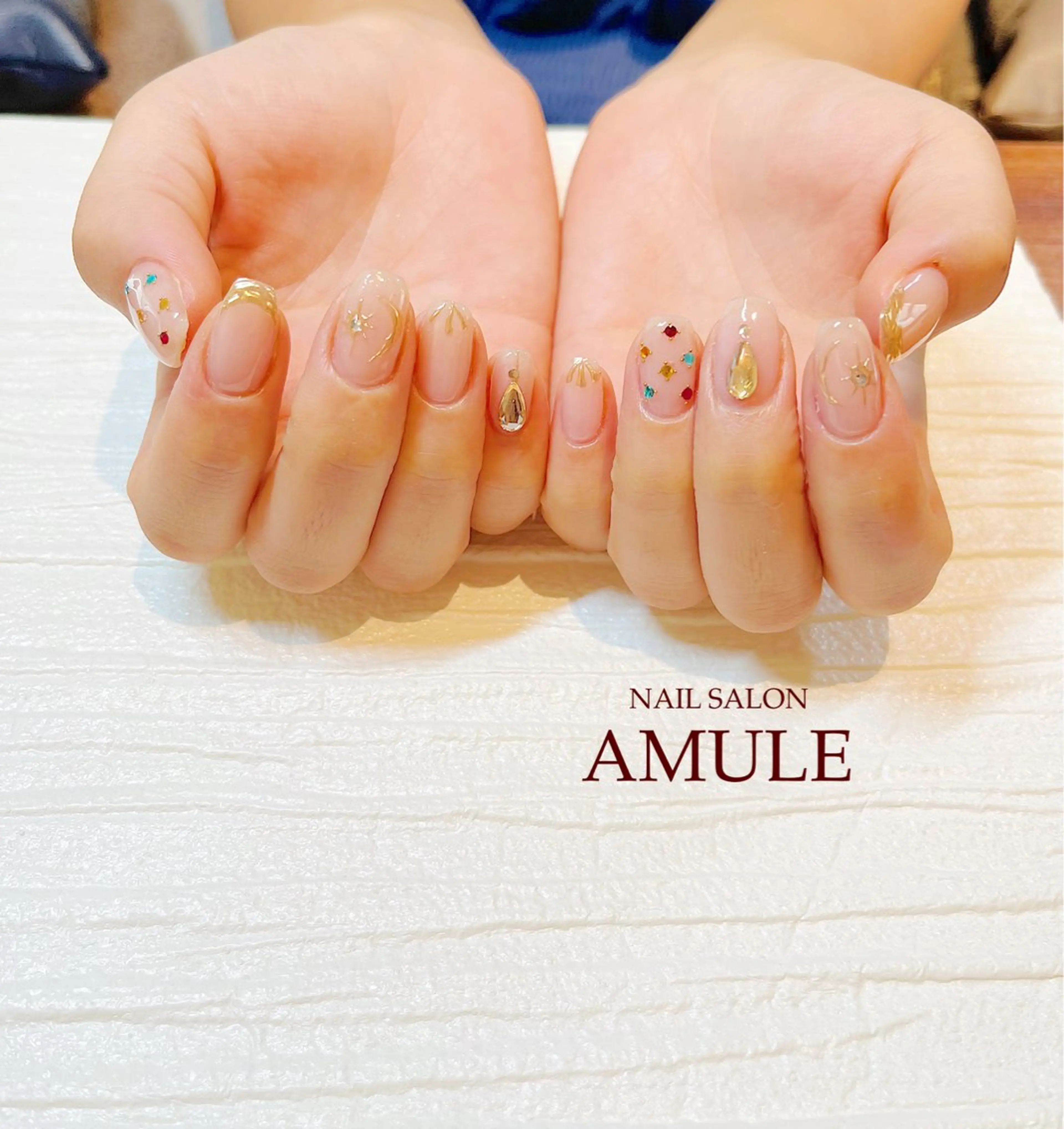 ネイル アートネイル ジェルネイル ハンドネイル NAILSALON AMULEのネイルデザイン