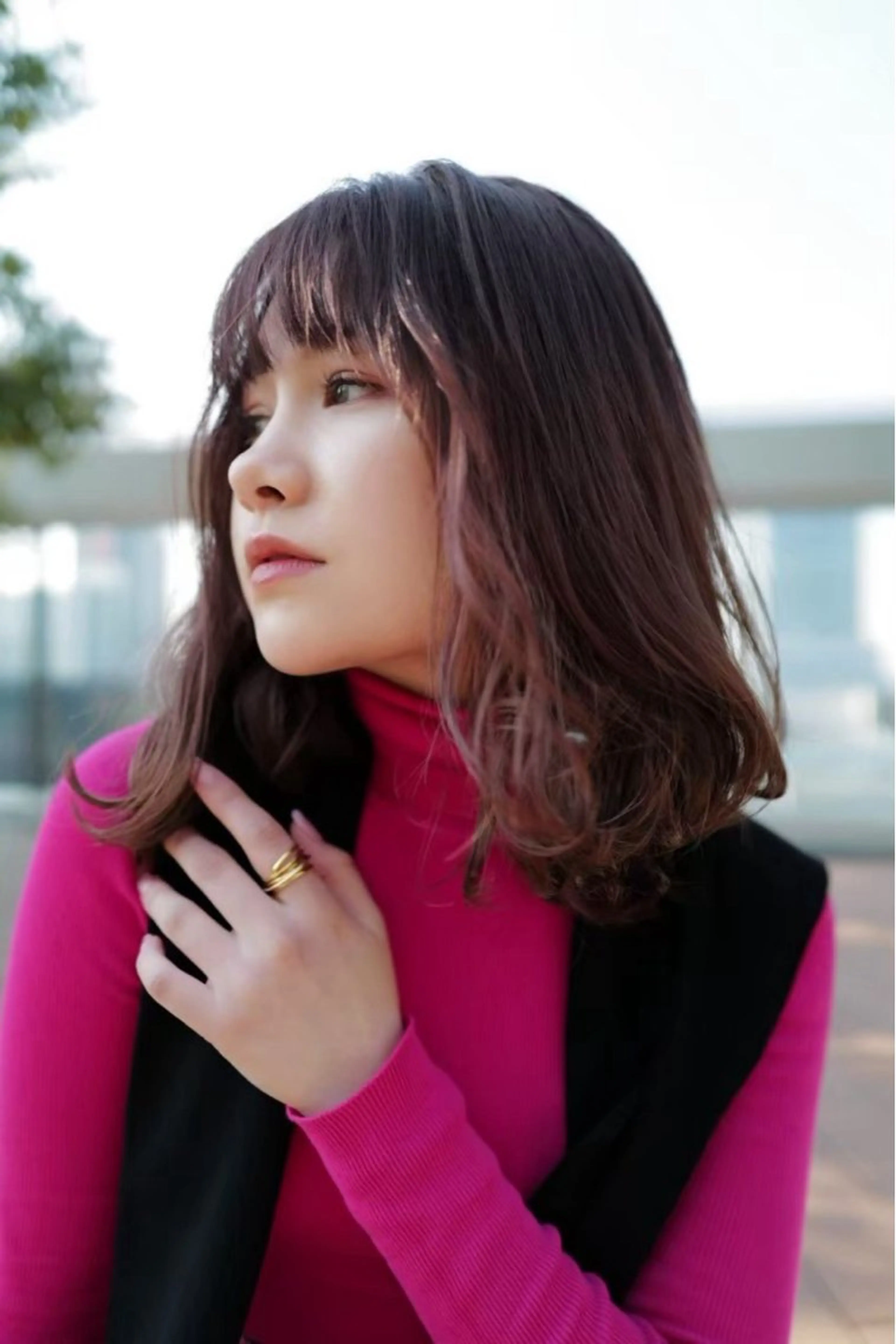 ミディアム 小顔カット/髪質改善 /  店長 河井雄貴のヘアスタイル