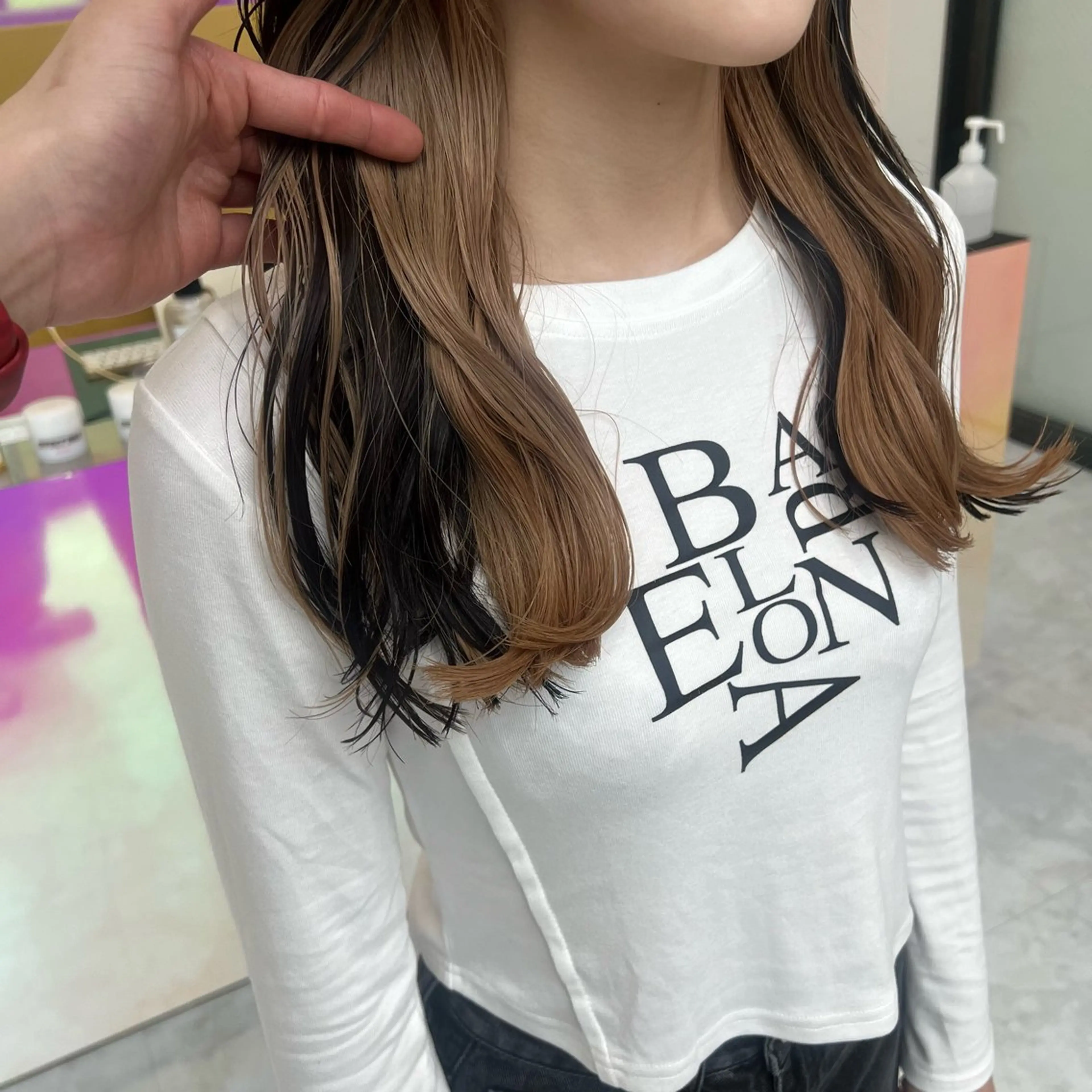ロング カラー ヘアカラー トリートメント ヘッドスパ ヘアセット 韓国スタイル🇰🇷 トレンドレイヤー🪡のヘアスタイル