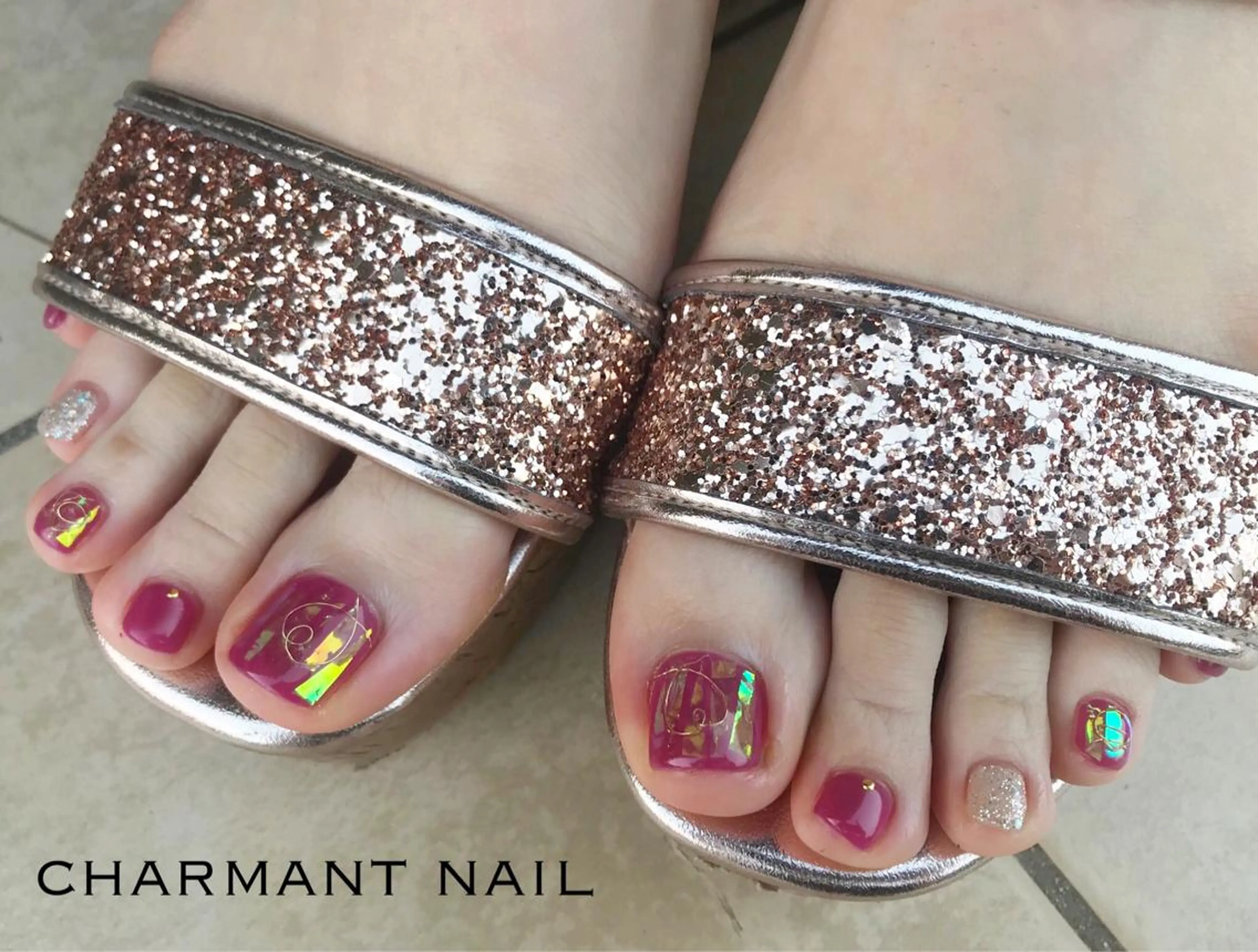 ネイル フットネイル charmant nailのネイルデザイン
