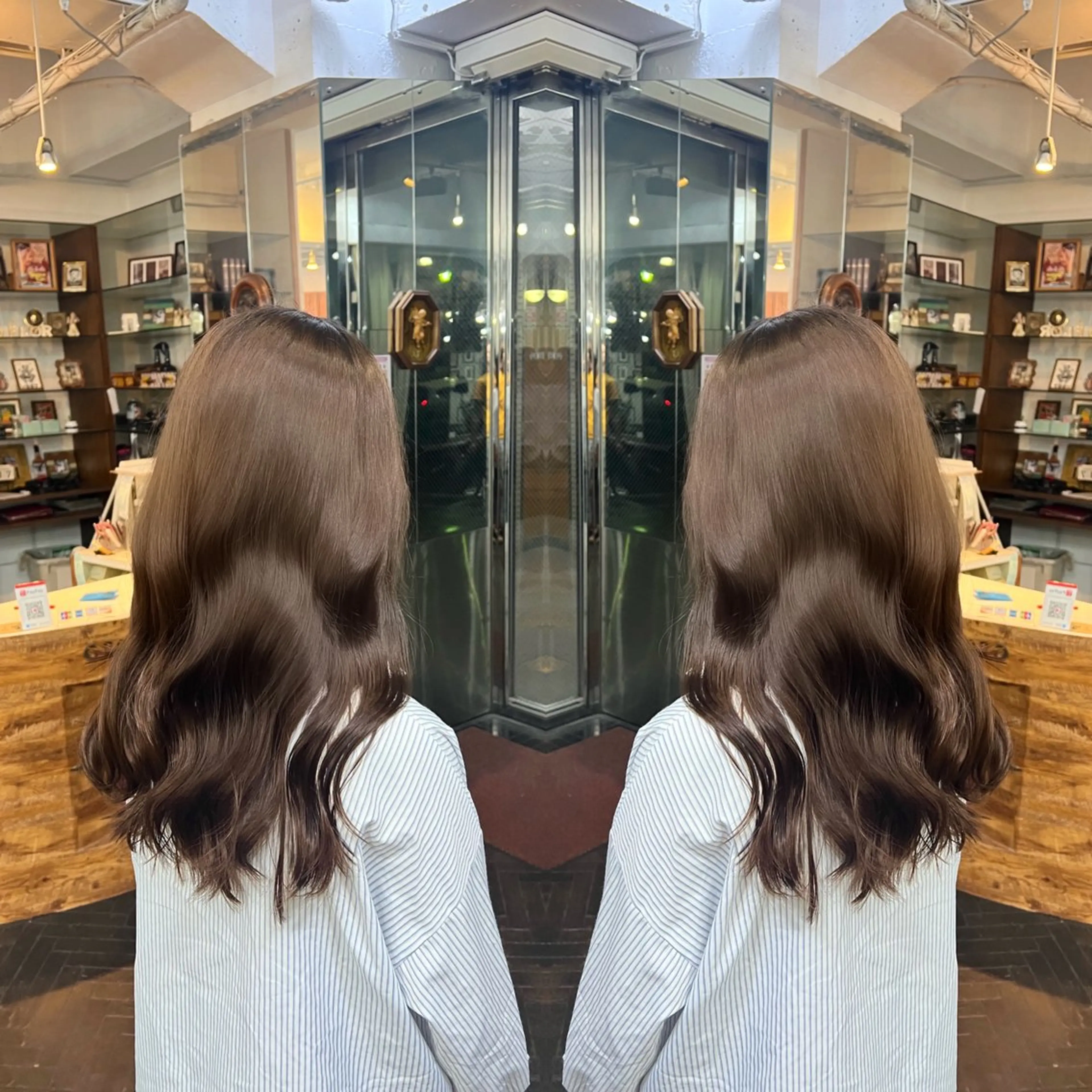 ロング カラー レイヤー/ボブ/ ミニボブ/AOIのヘアスタイル