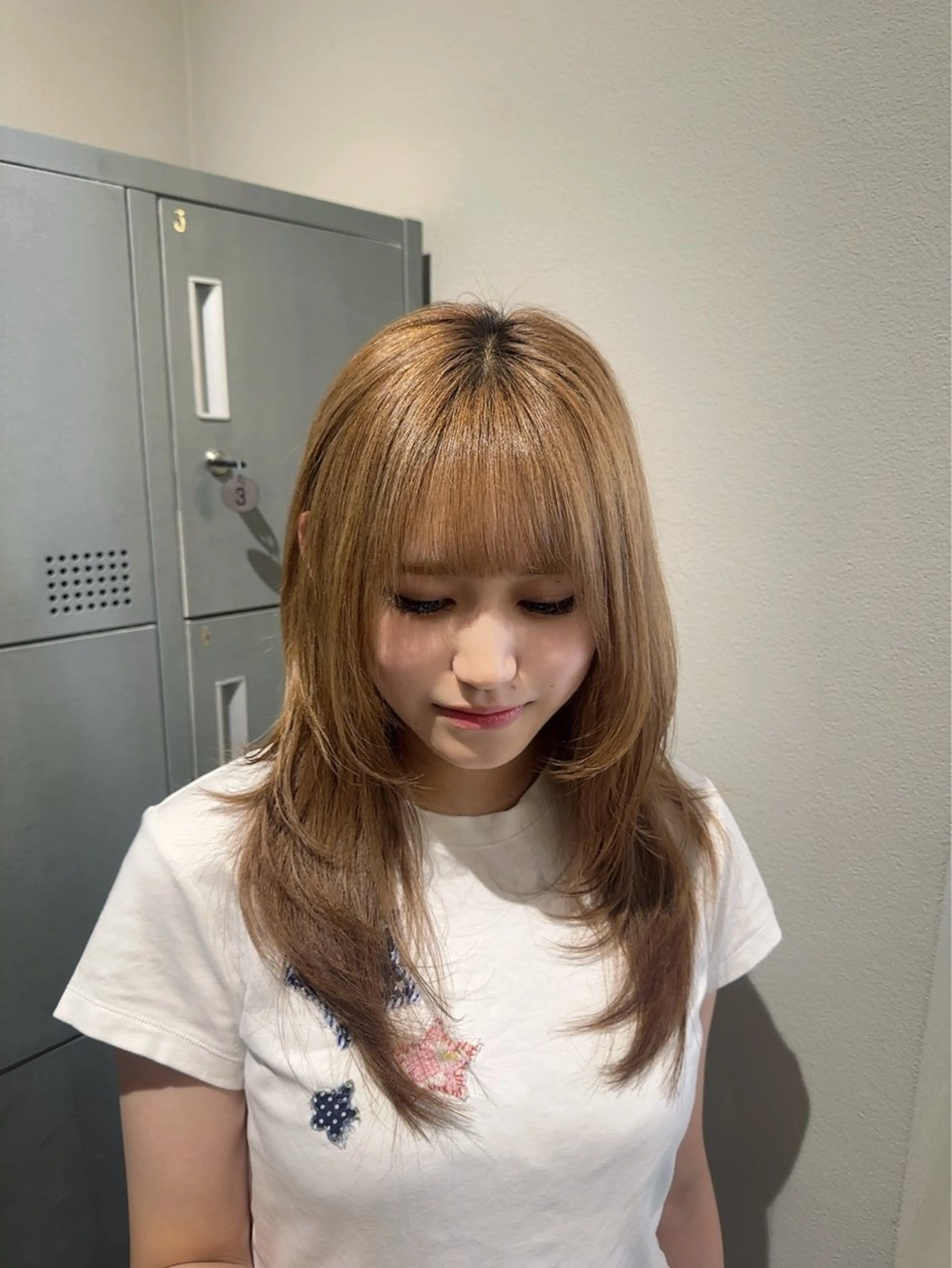 セミロング 透明感カラー/レイ ヤーカット/KaHoのヘアスタイル