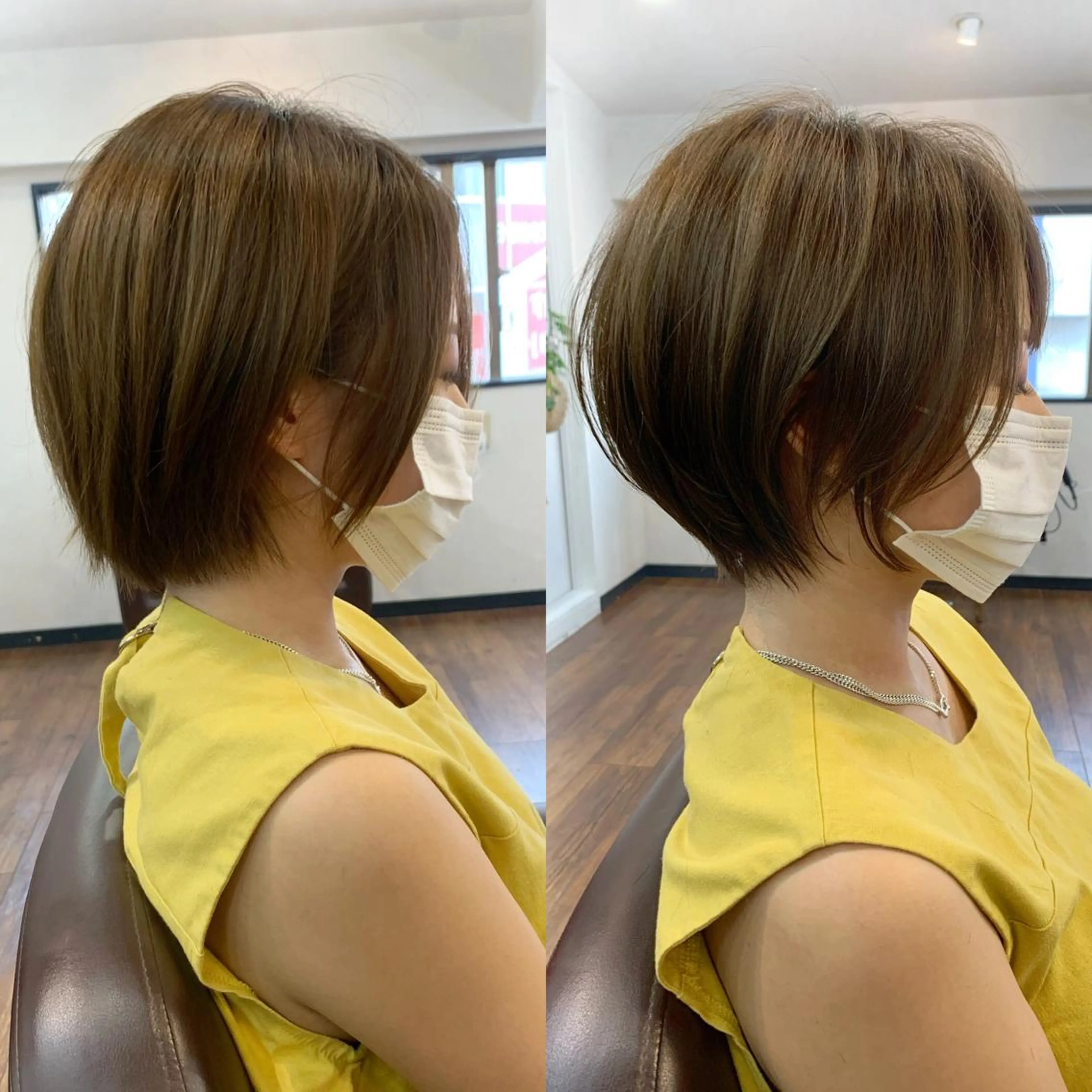 ショート 縮毛矯正/ショート/ レイヤー/畑中正敏のヘアスタイル