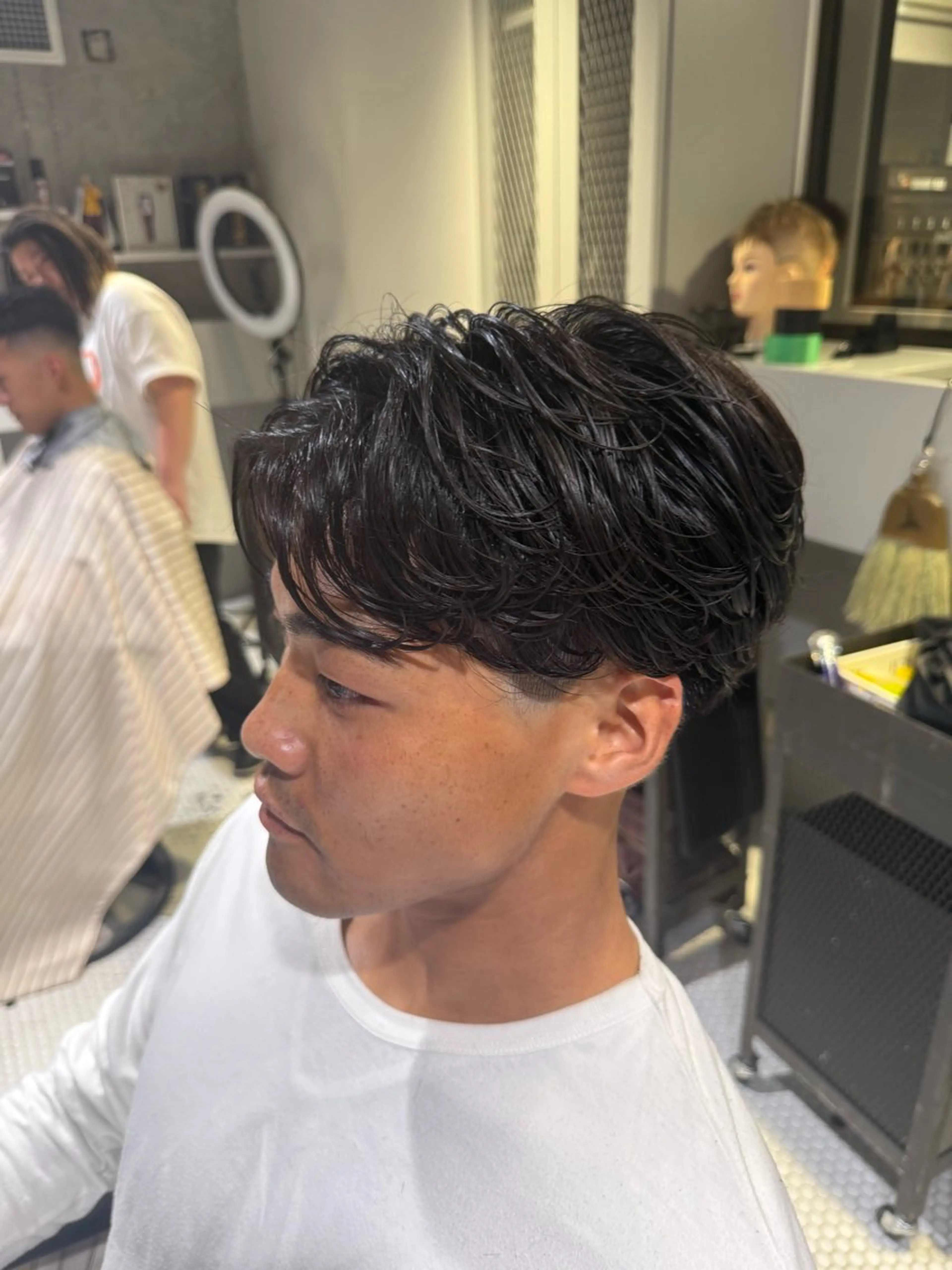 パーマ ニュアンスパーマ FRANK’S BARBE(E)R THE STAND.飯田橋店所属・飯田橋 Junnaのヘアスタイル