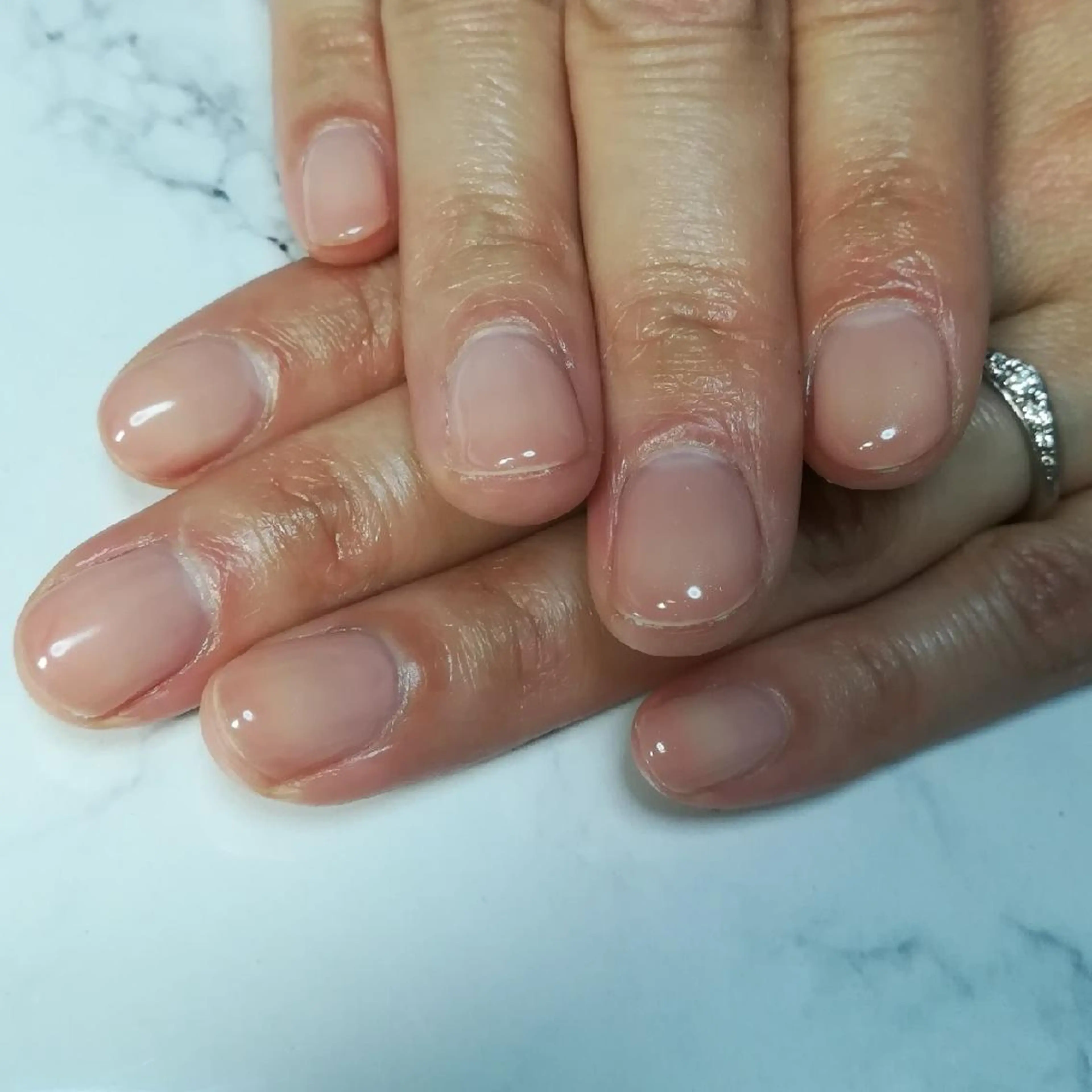 ネイル クリアネイル ピンク reve あやののネイルデザイン