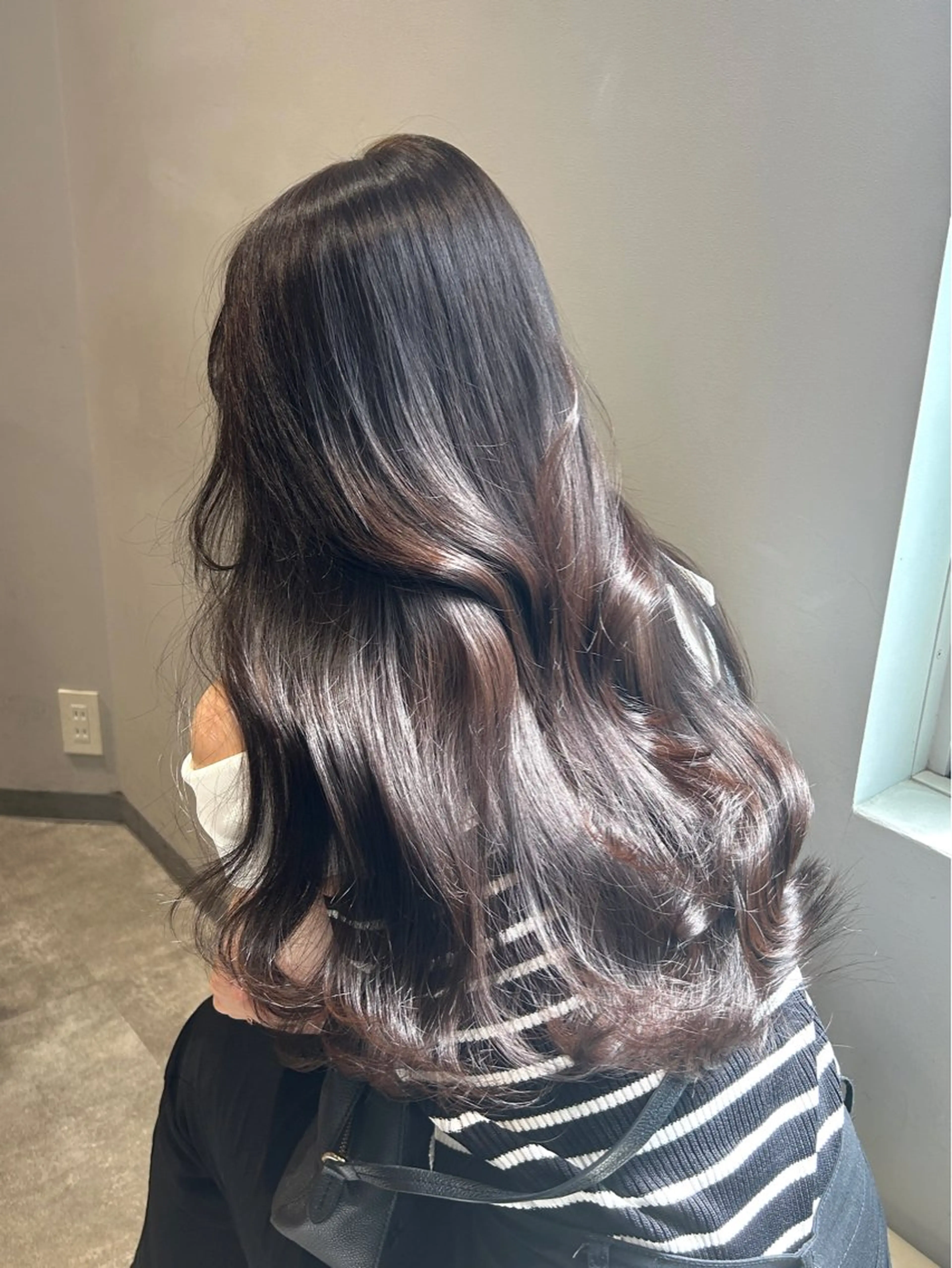 ロング カラー ブラウンカラー 透明感カラー Lien by kiitos所属・韓国ヘア×レイヤー カット/上田丈也のヘアスタイル