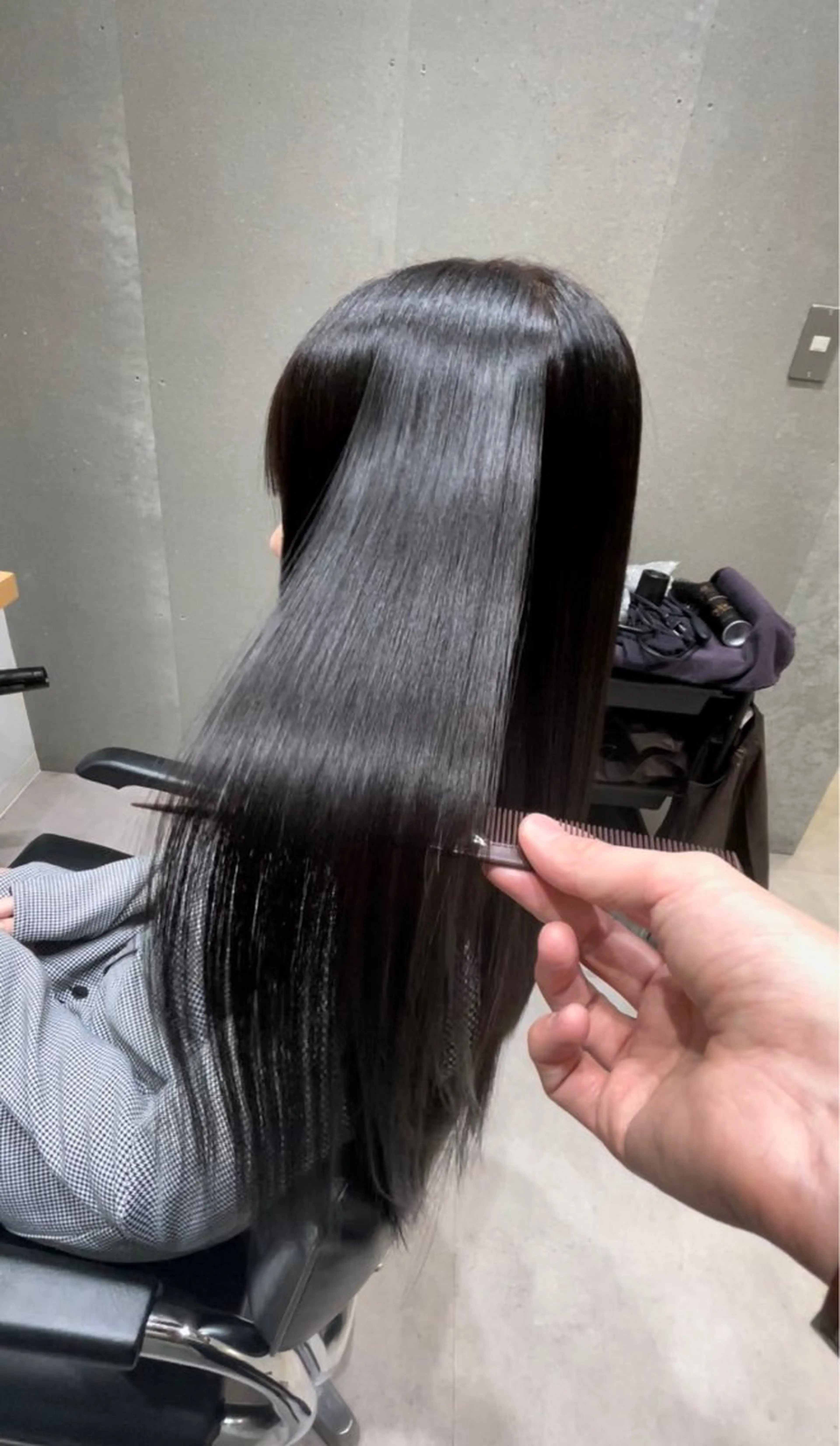 セミロング 髪質改善 トリートメント 髪質改善ヘアケア 艶髪特化/上田のヘアスタイル