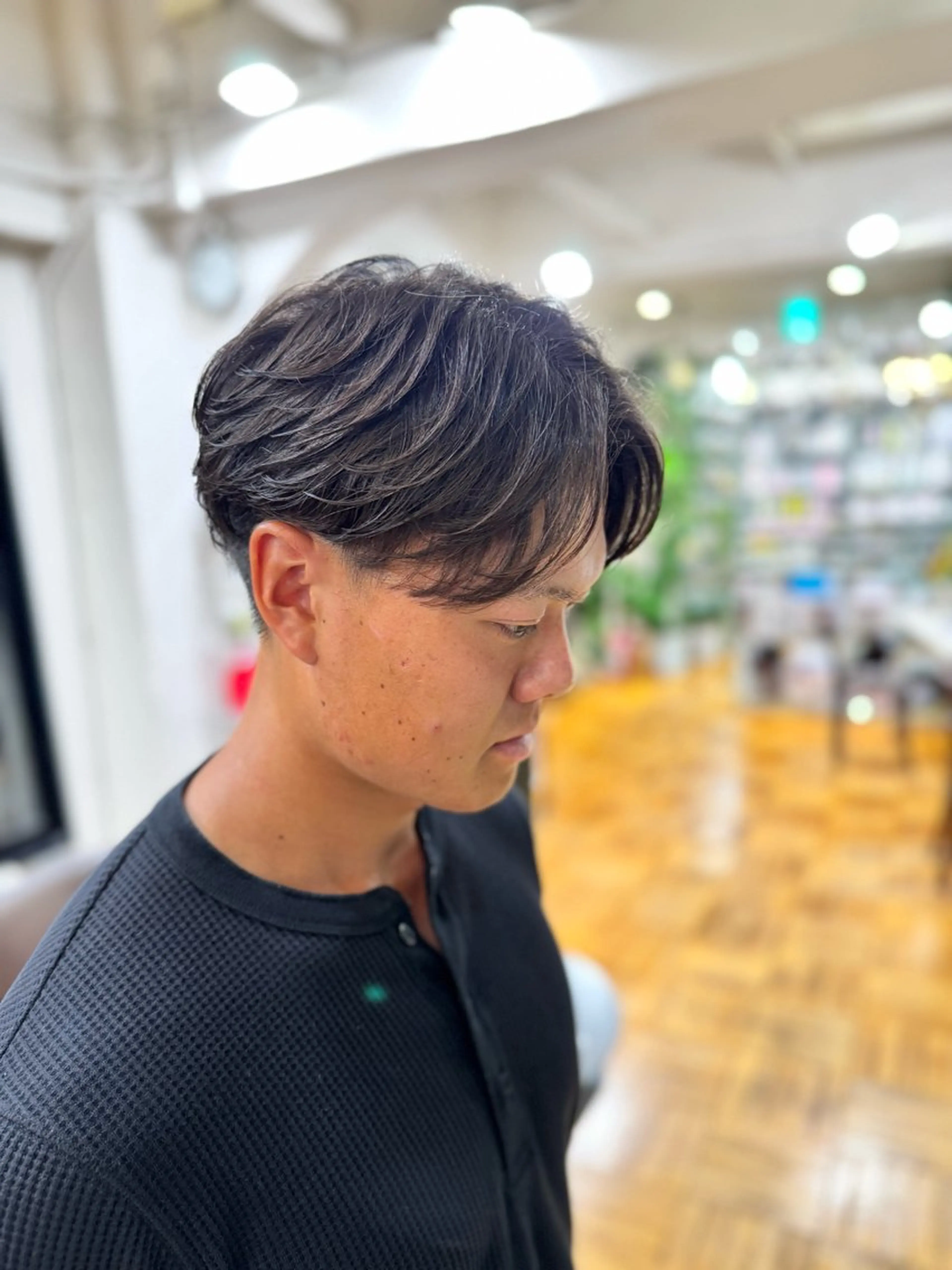 ショート パーマ メンズ 岡部 昴瑠/オブヘア銀座のヘアスタイル