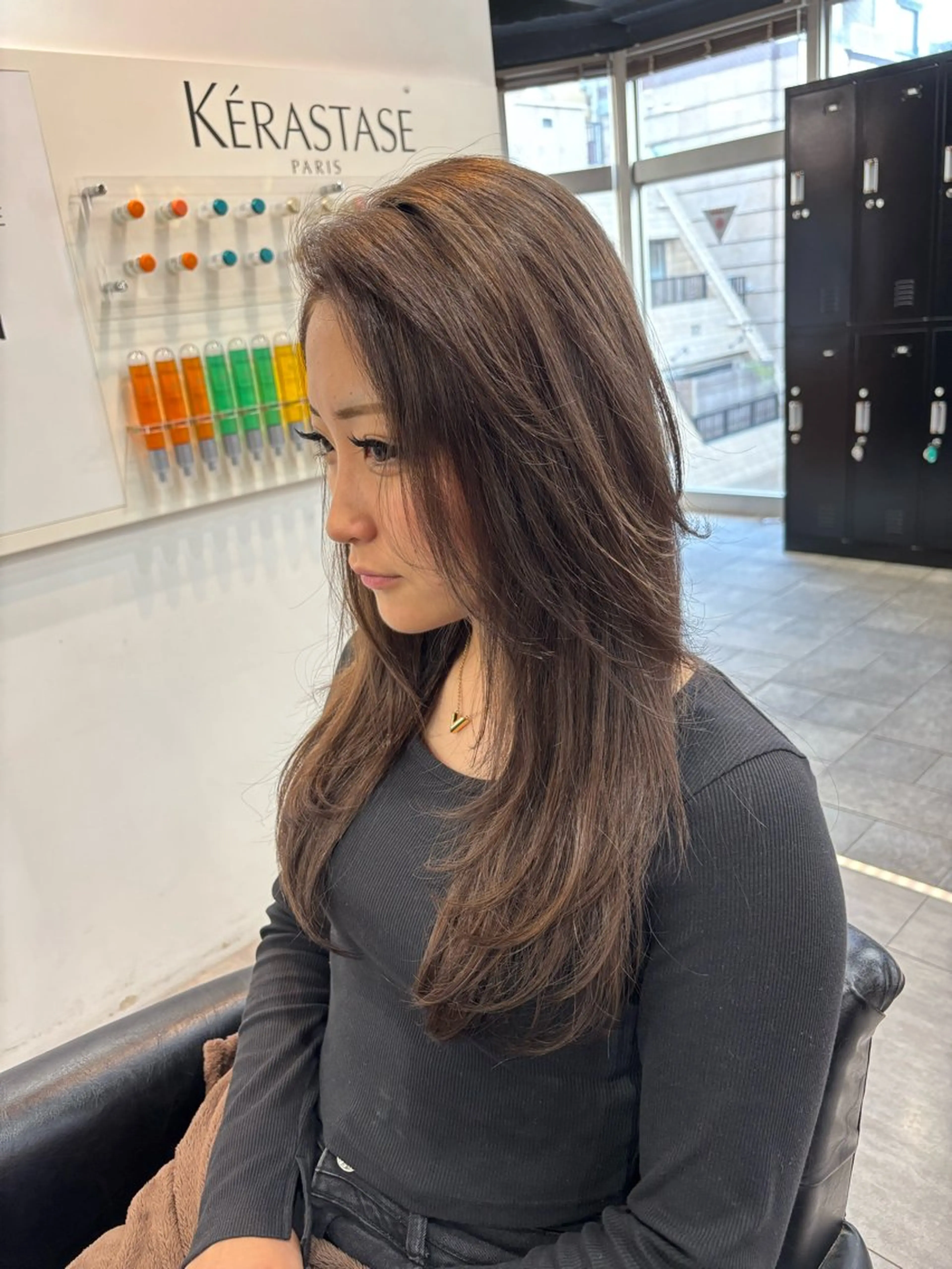 ロング レイヤーカット カット エクステ/ハイトーン レイヤーHIROのヘアスタイル