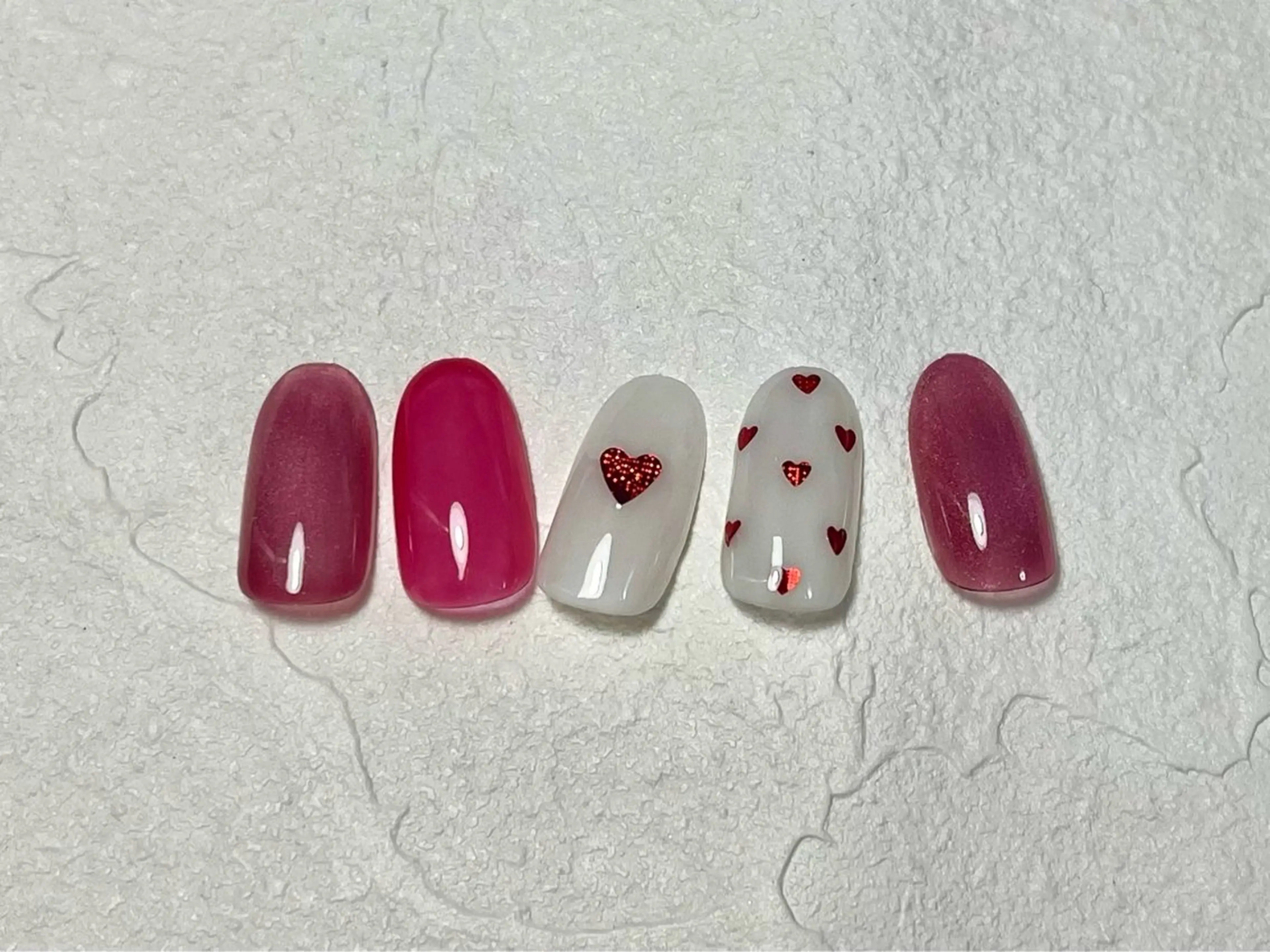 ネイル オーロラネイル フットネイル フレンチネイル ジェルネイル 韓国ネイル Mogu nail 二子玉川のネイルデザイン