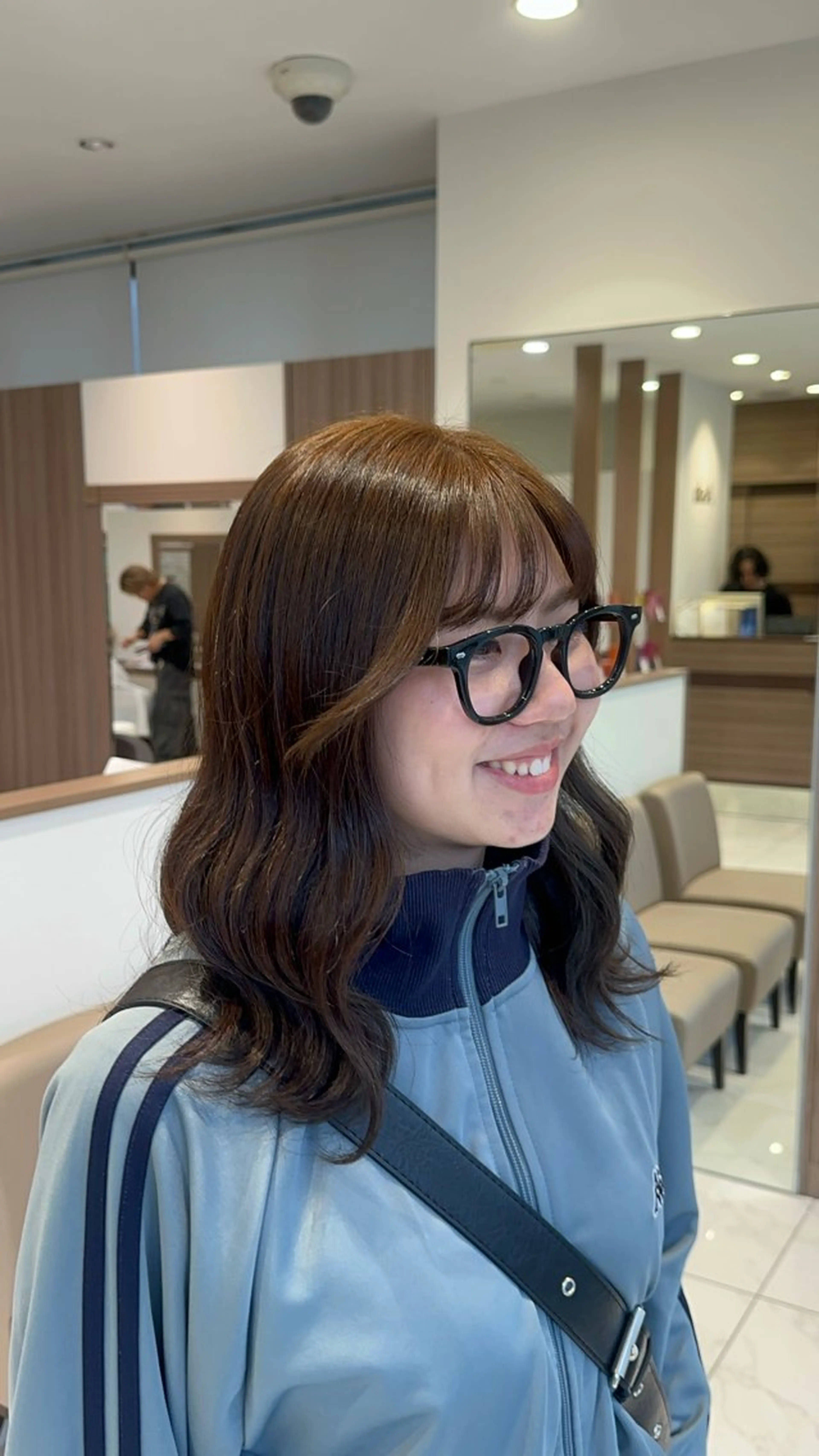 ミディアム カラー ヘアカラー 𓍯暖色/韓国風 田中沙羅‎𓍯のヘアスタイル