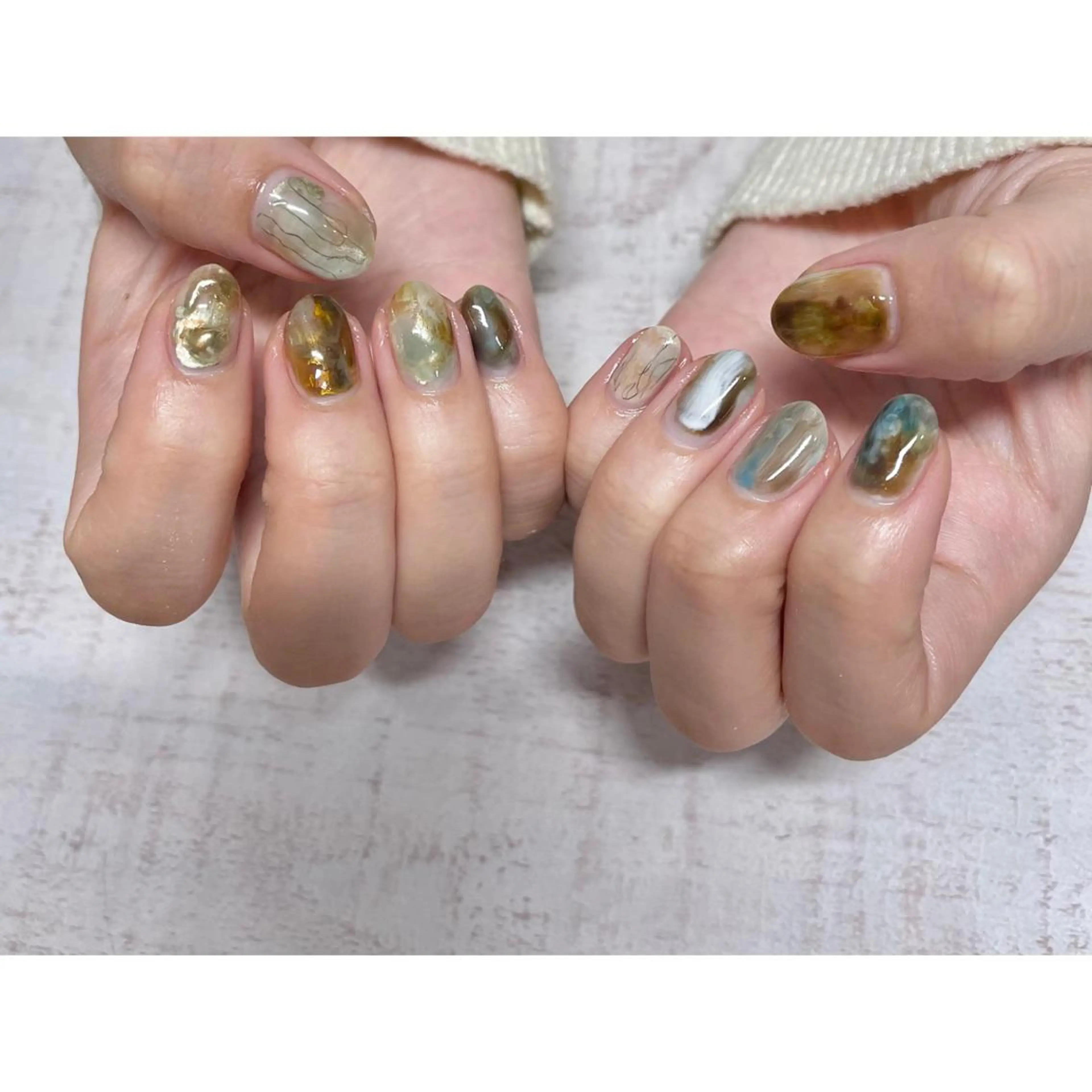 ネイル 𖡼 yumenoのネイルデザイン