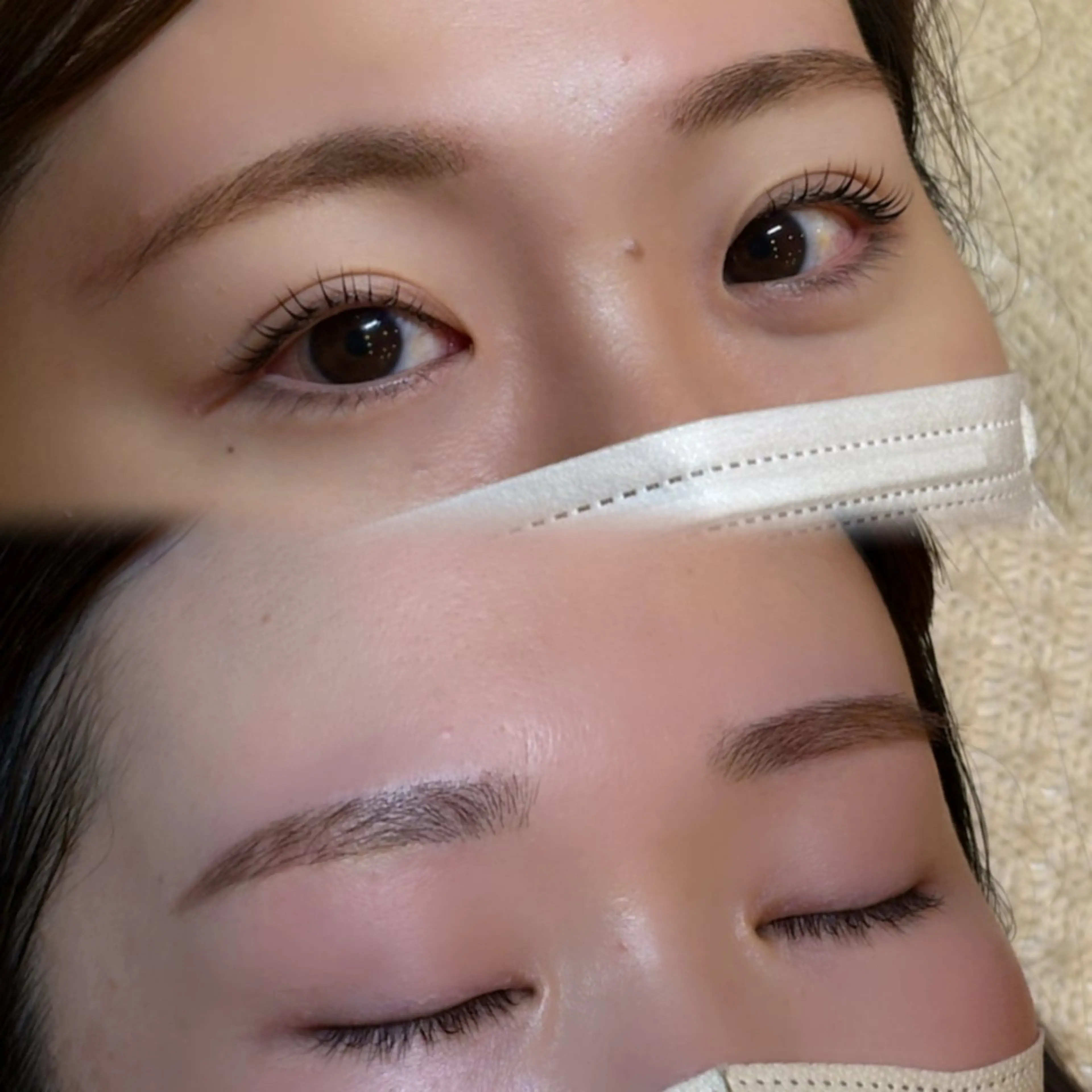 【セットメニュー】　まつ毛パーマ・美眉デザインWaxの写真