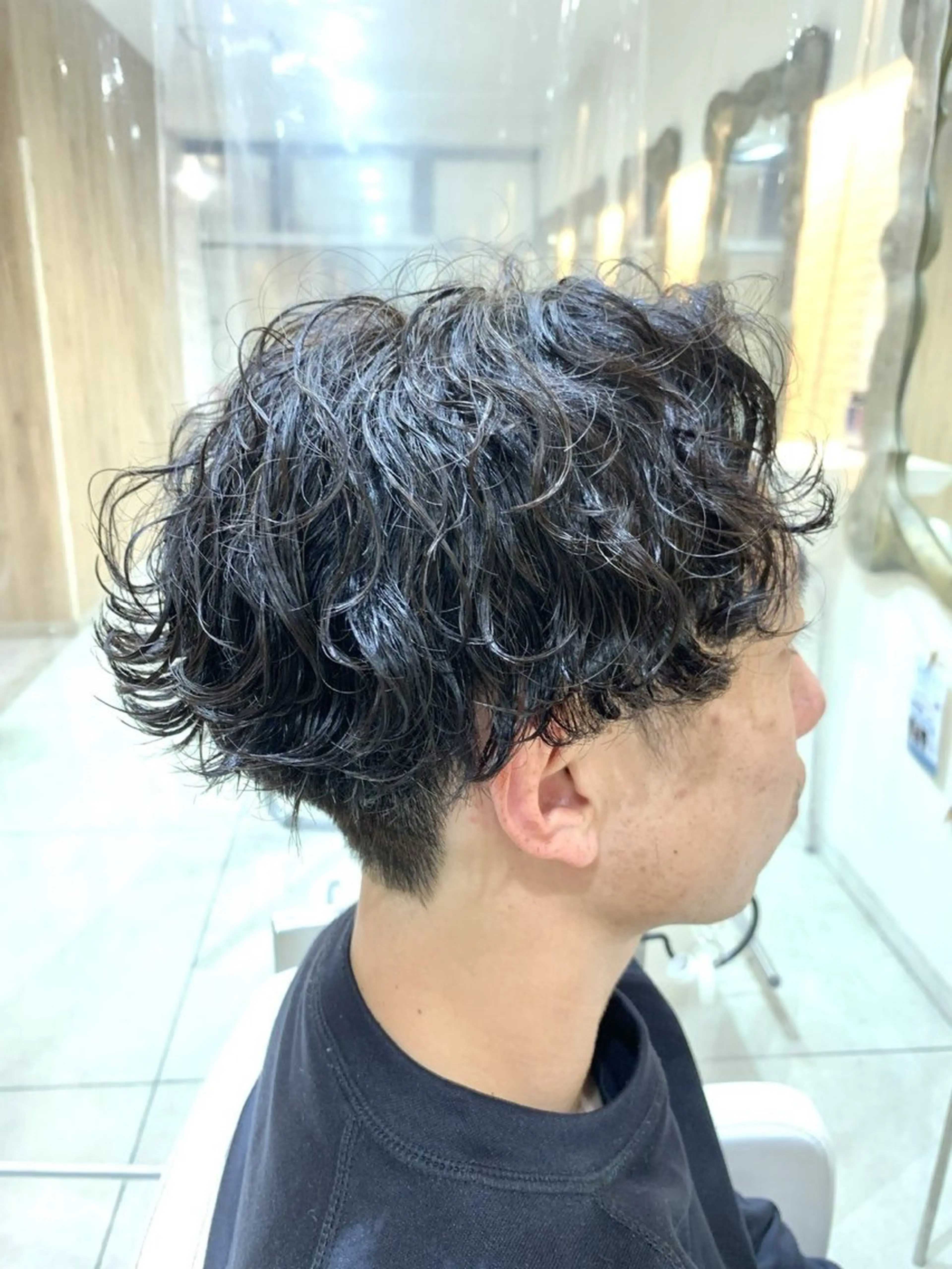 【お洒落メンズ必見❗️】カット+波巻きパーマ《施術目安150分〜》の写真