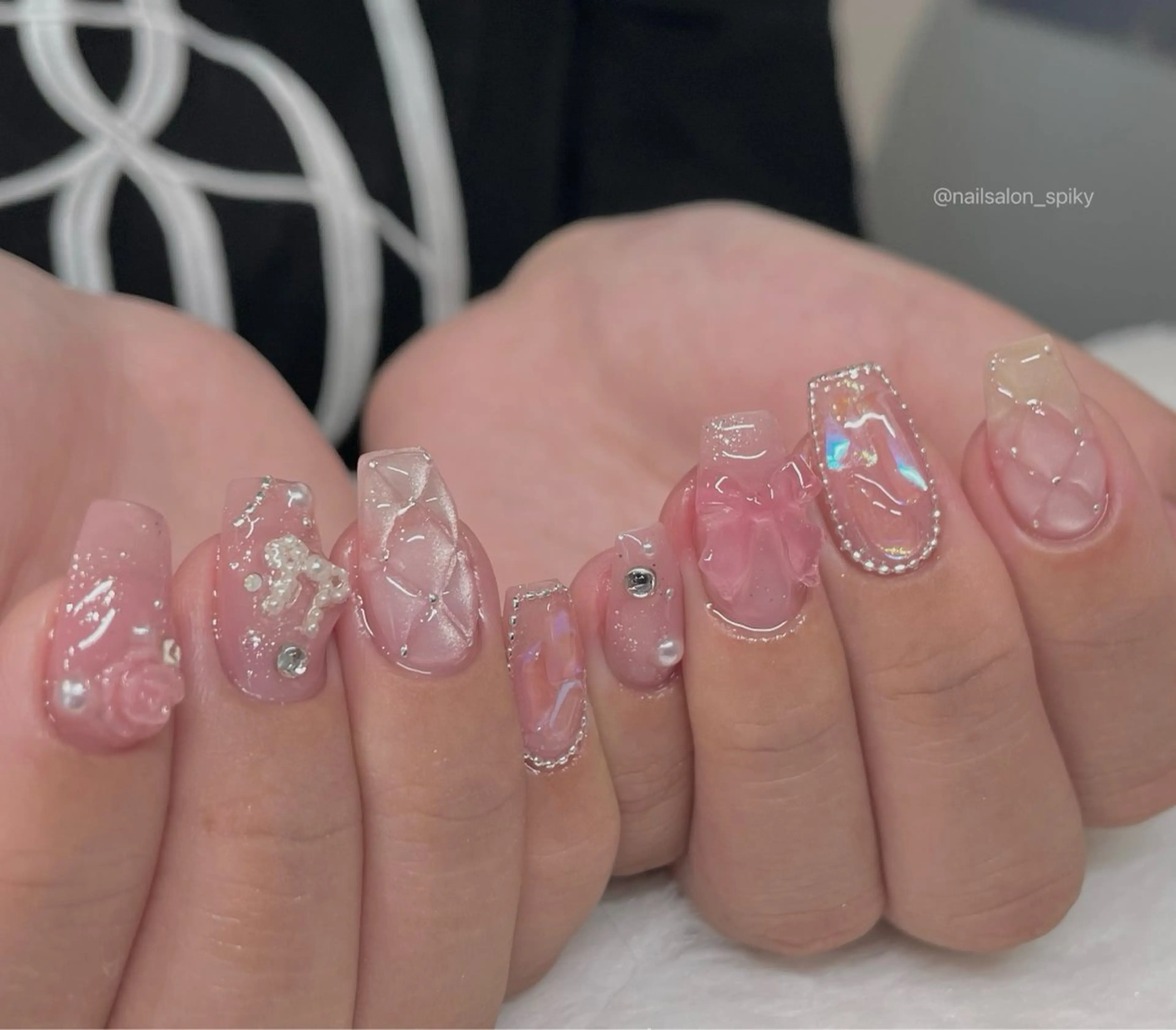 ネイル ハンドネイル Spiky とうげ ふうかのネイルデザイン