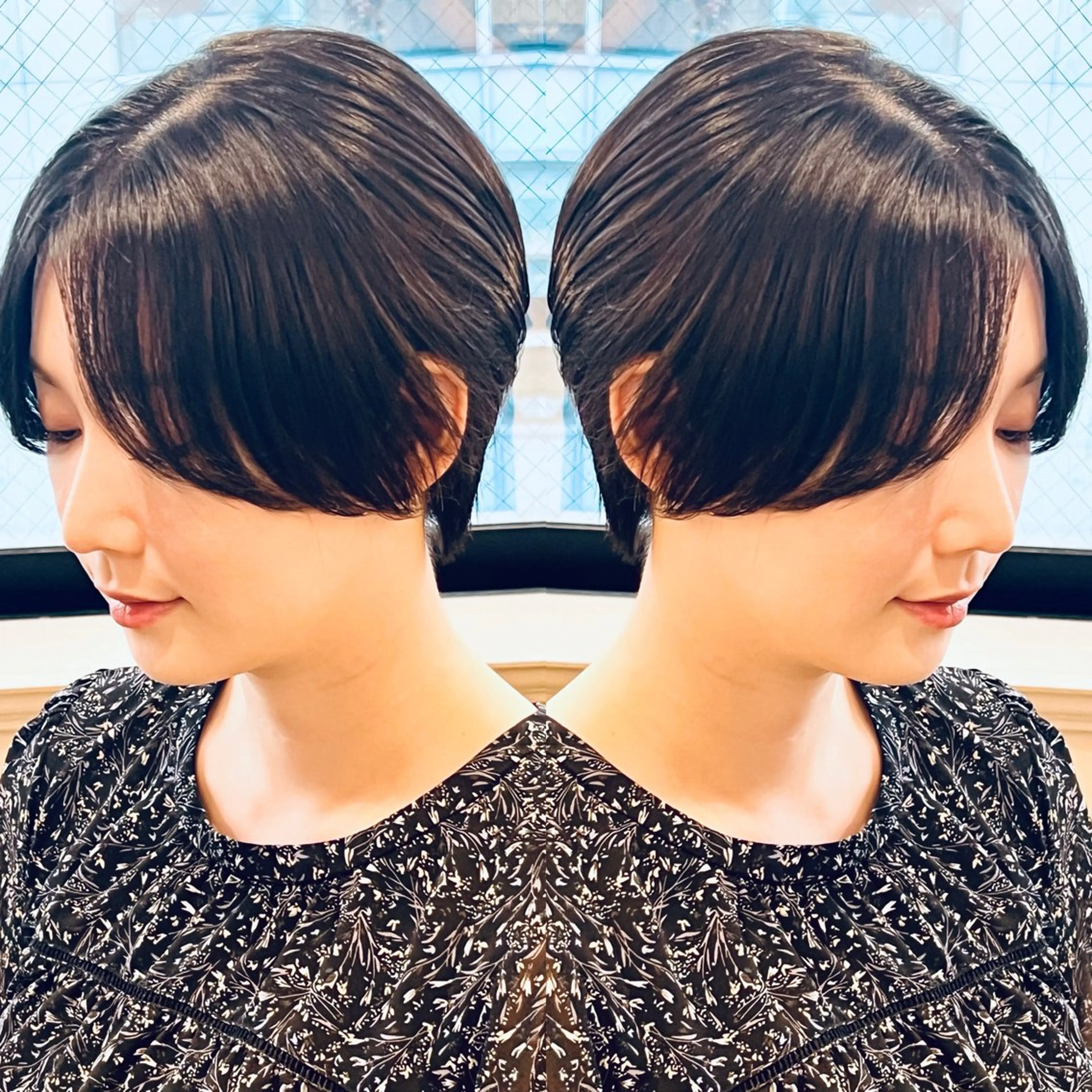 ショート カラー カット ヘアカラー トリートメント Realme  京都四条烏丸ドゥエby  yk所属・小塚 耀介✂︎ ショートボブ特化のヘアスタイル