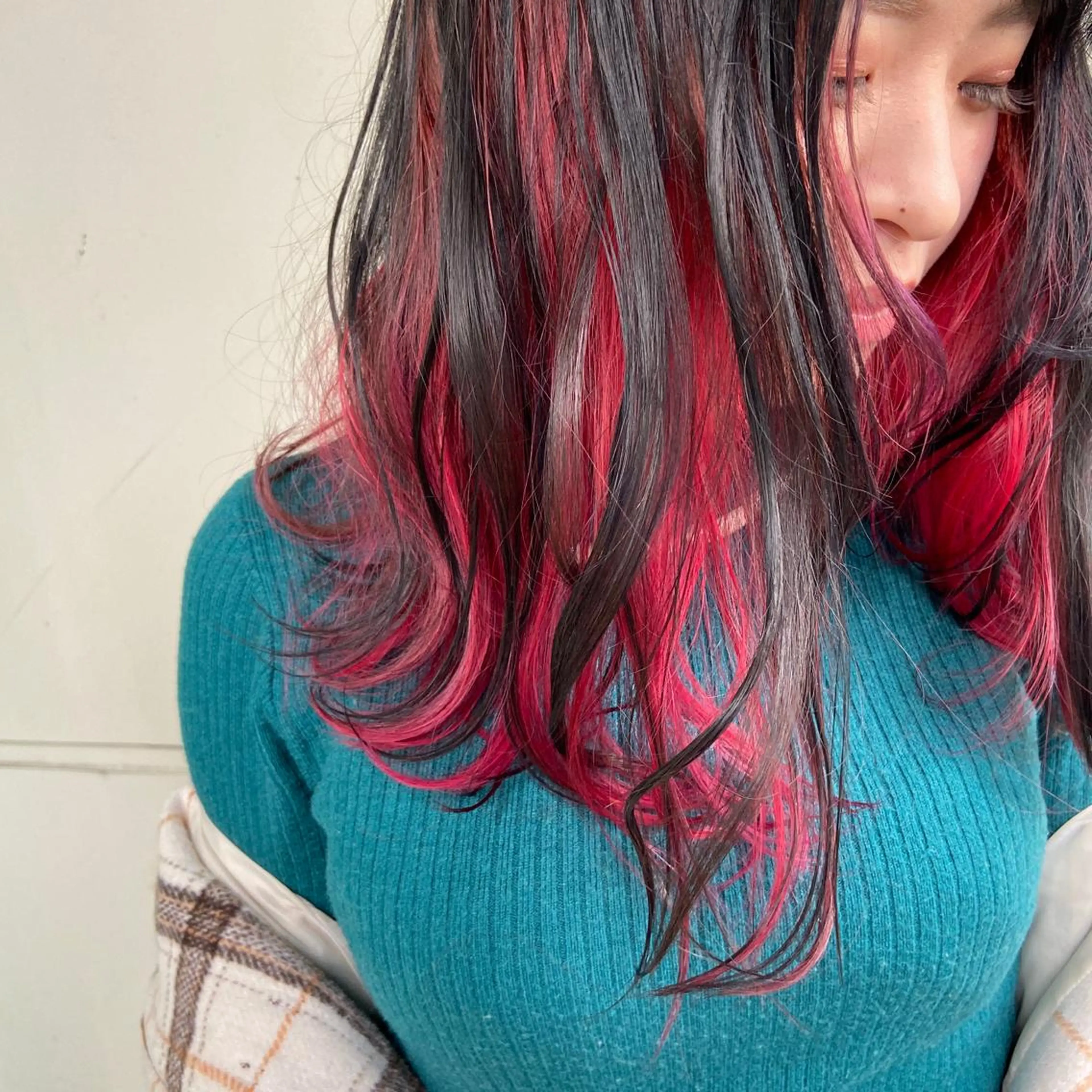 セミロング カラー カット ヘアカラー トリートメント GO TODAY所属・ハイトーン/小顔 カット/Ayumuのヘアスタイル