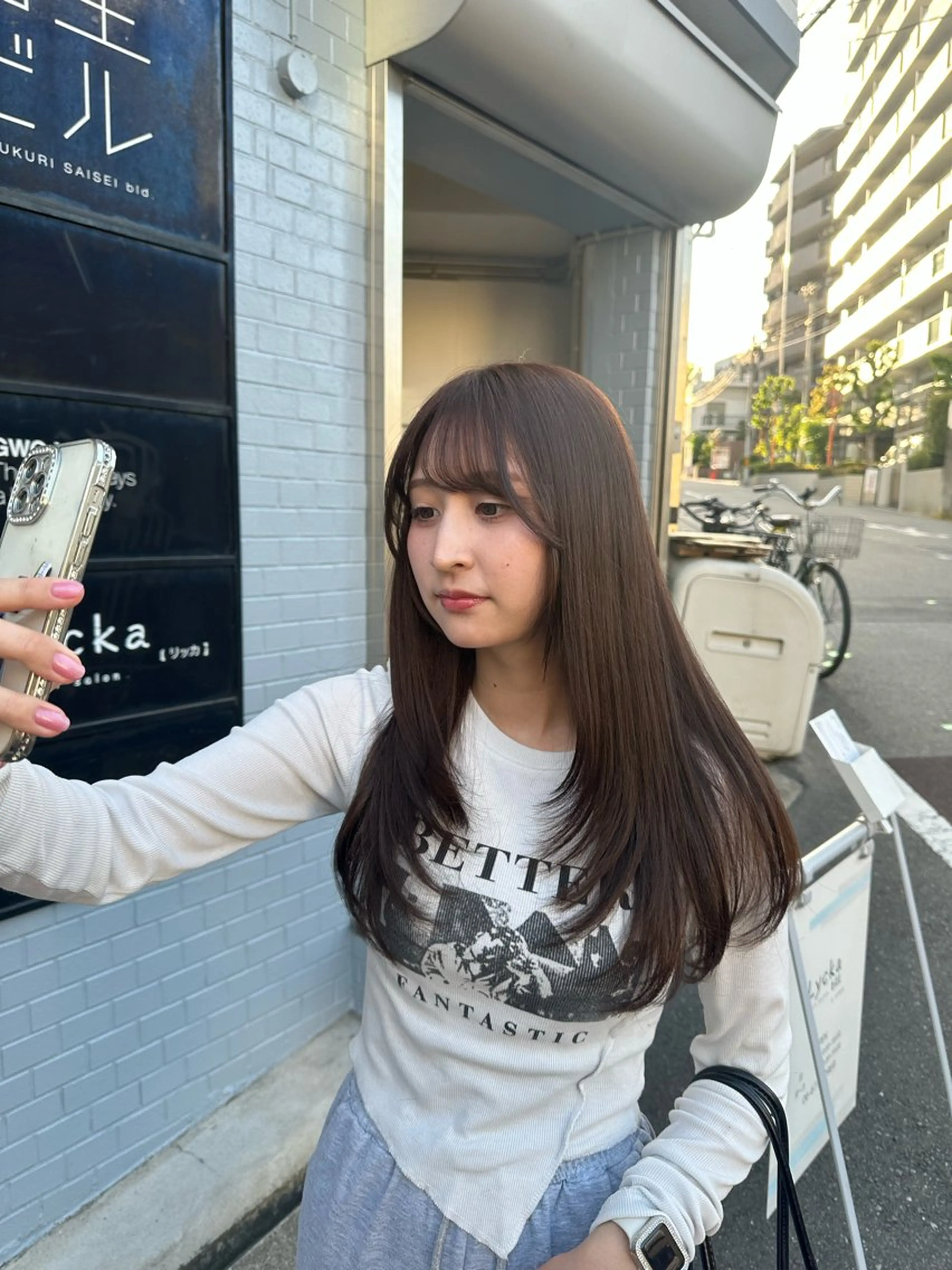 ロング レイヤーカット きたむら ひかりのヘアスタイル