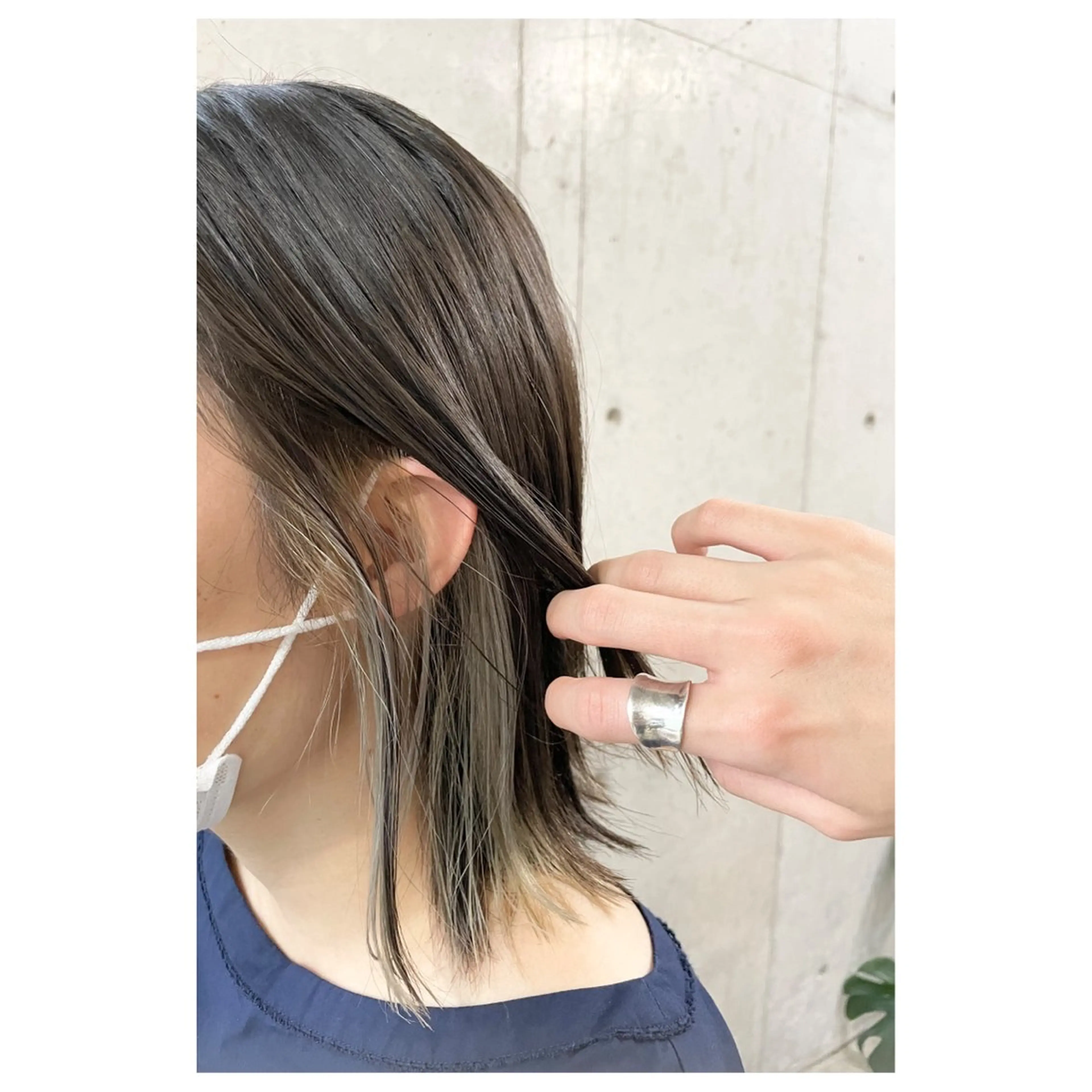 ミディアム カラー パーマ ヘアアレンジ メンズ キッズ ヘアカラー TopStylist ✂︎ Azumaのヘアスタイル