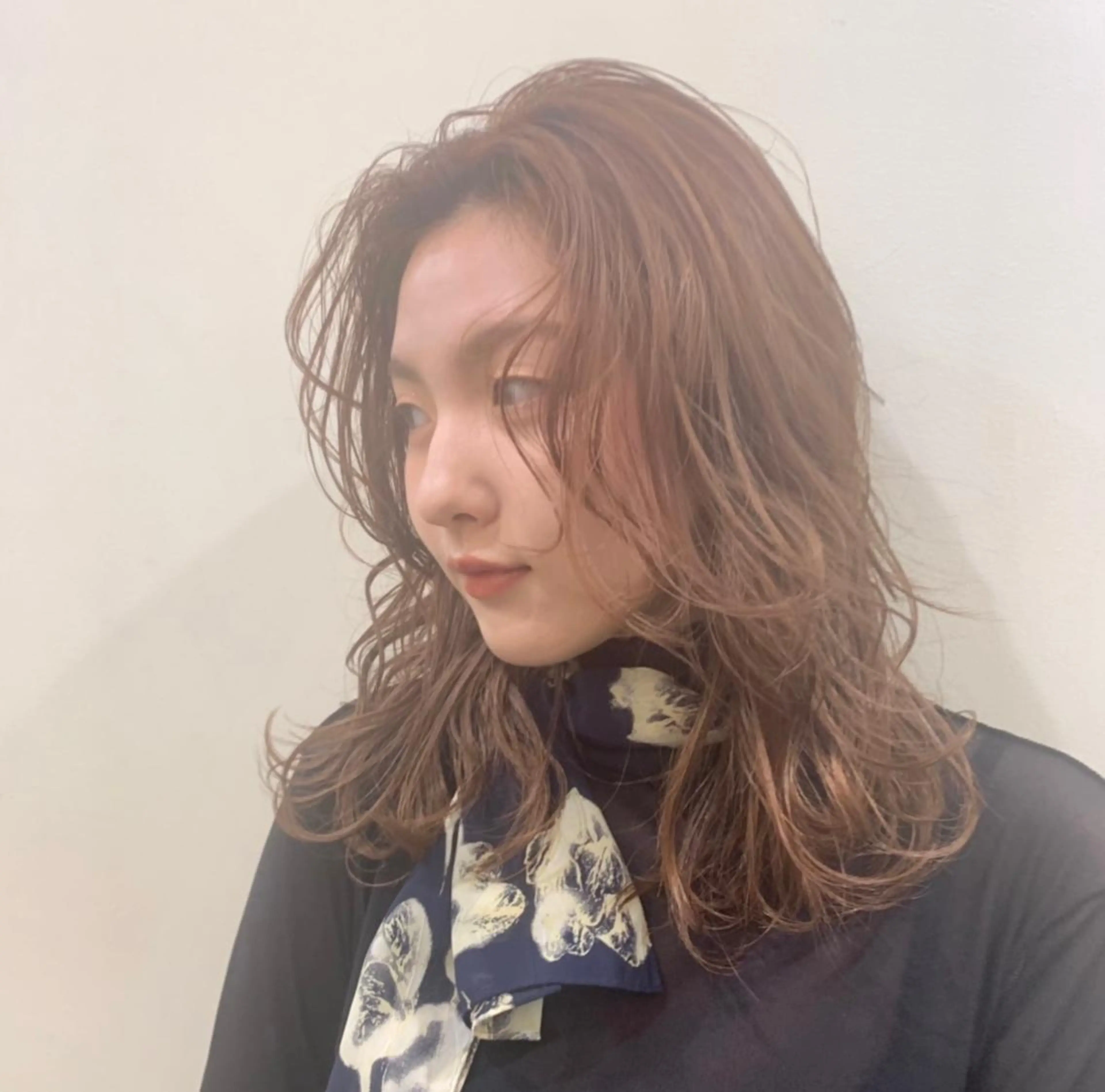 セミロング カラー カット ヘアカラー トリートメント ボブ/美髪矯正 /佐藤　奈巳のヘアスタイル