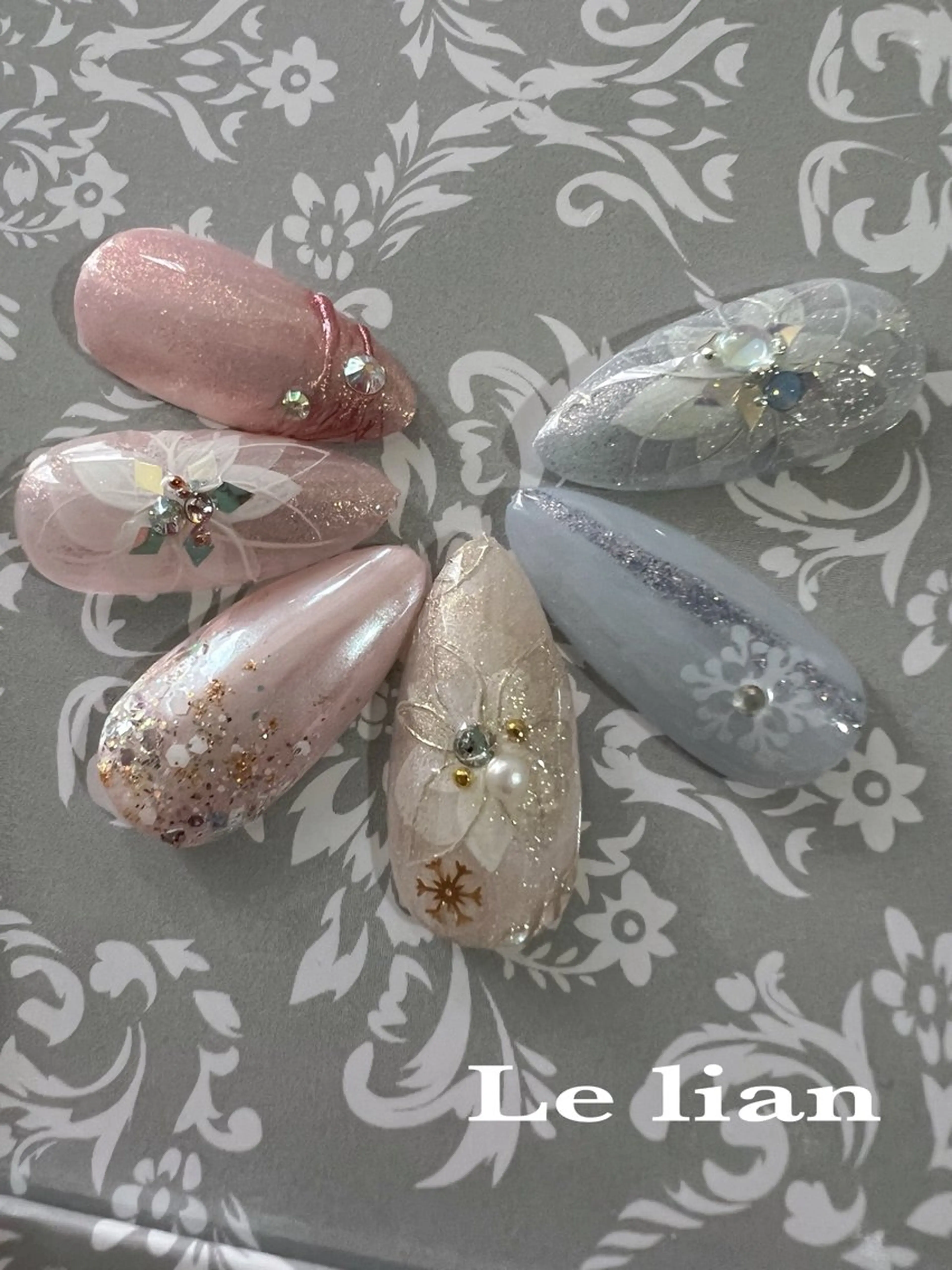 ネイル アートネイル 冬ネイル Le lian所属・Le lianのネイルデザイン