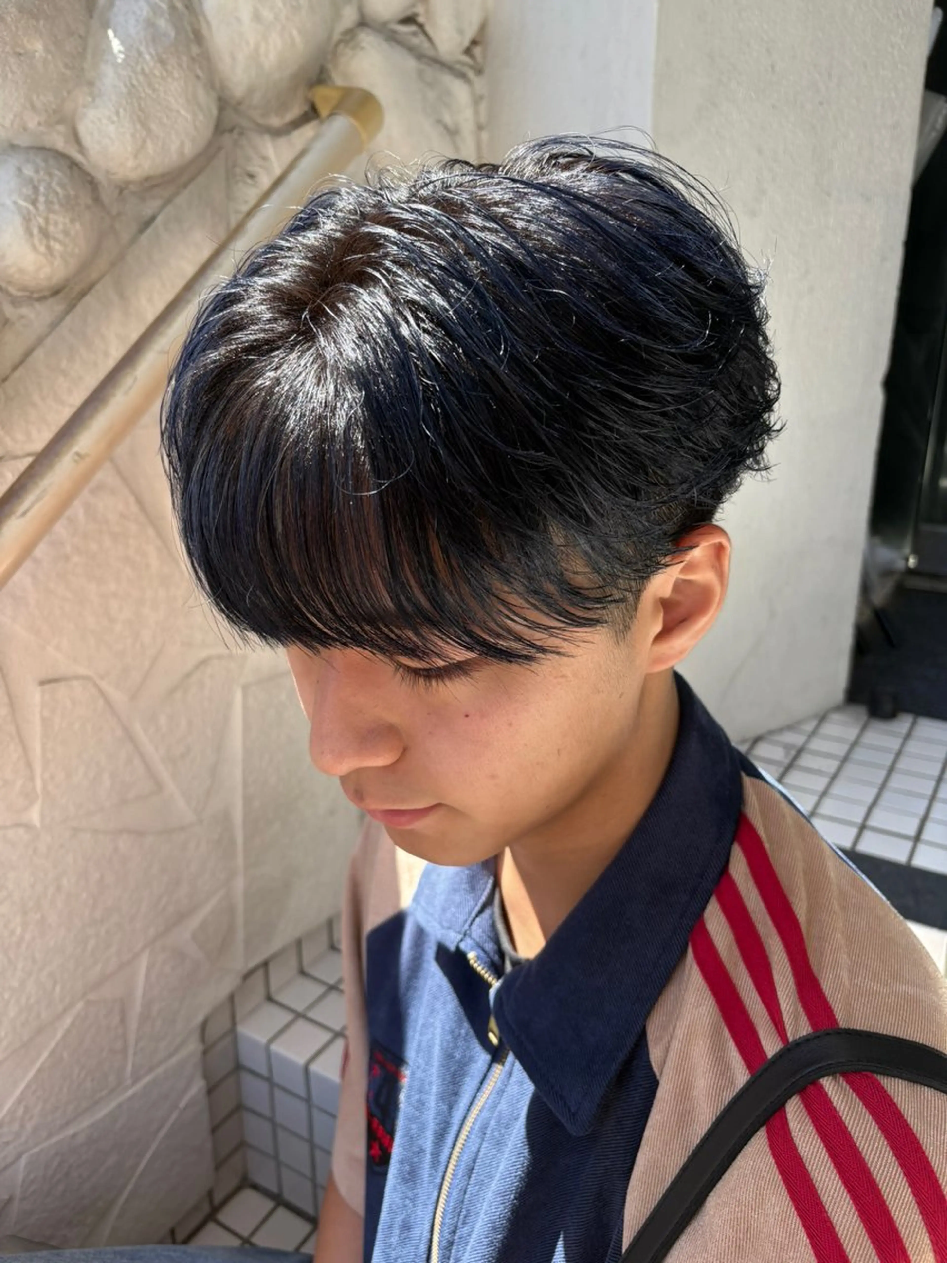 カラー メンズ カット 梅田/全パーマ特化/ ケアパーマ特化/秋本のヘアスタイル