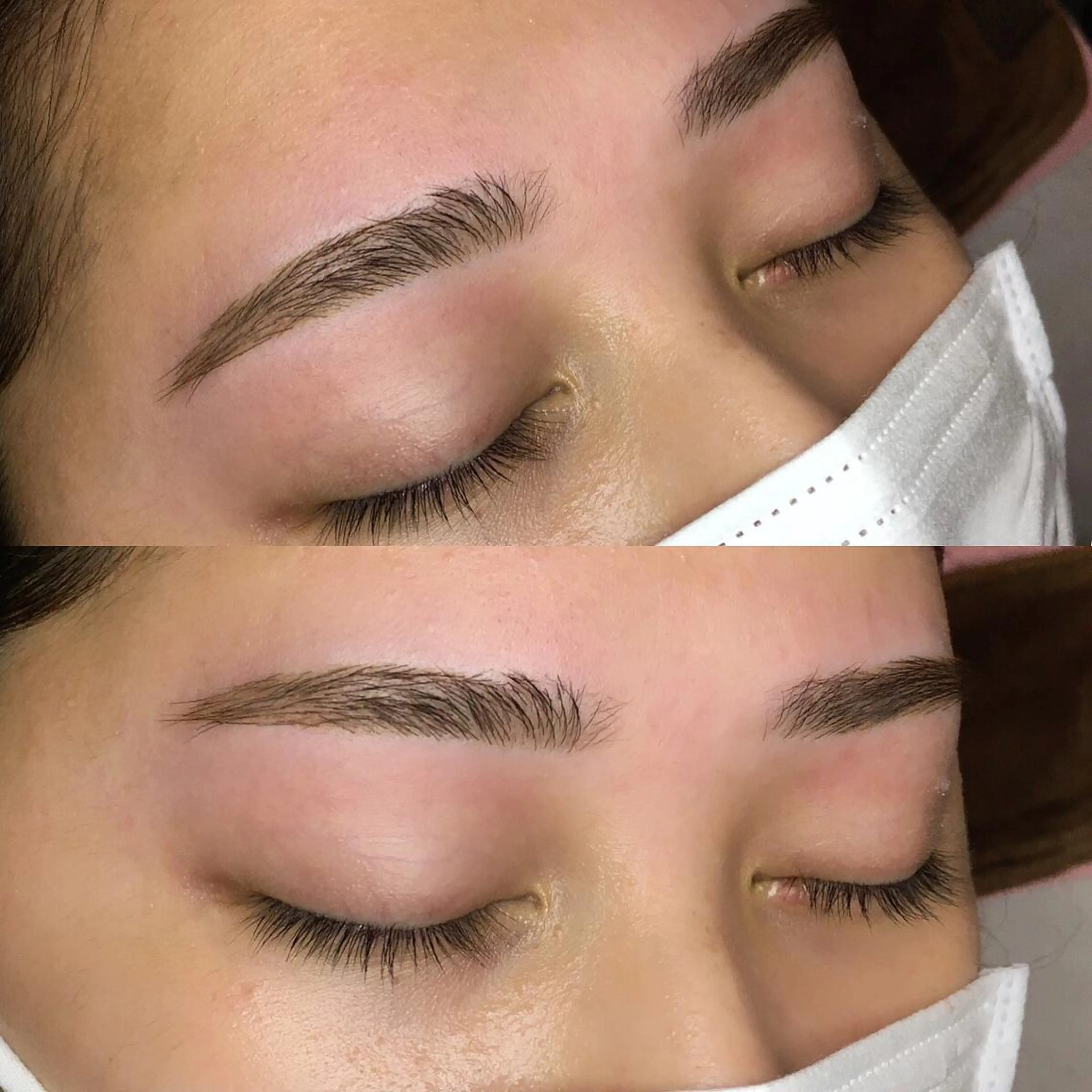 眉毛デザイン＋顔ワックス脱毛の写真