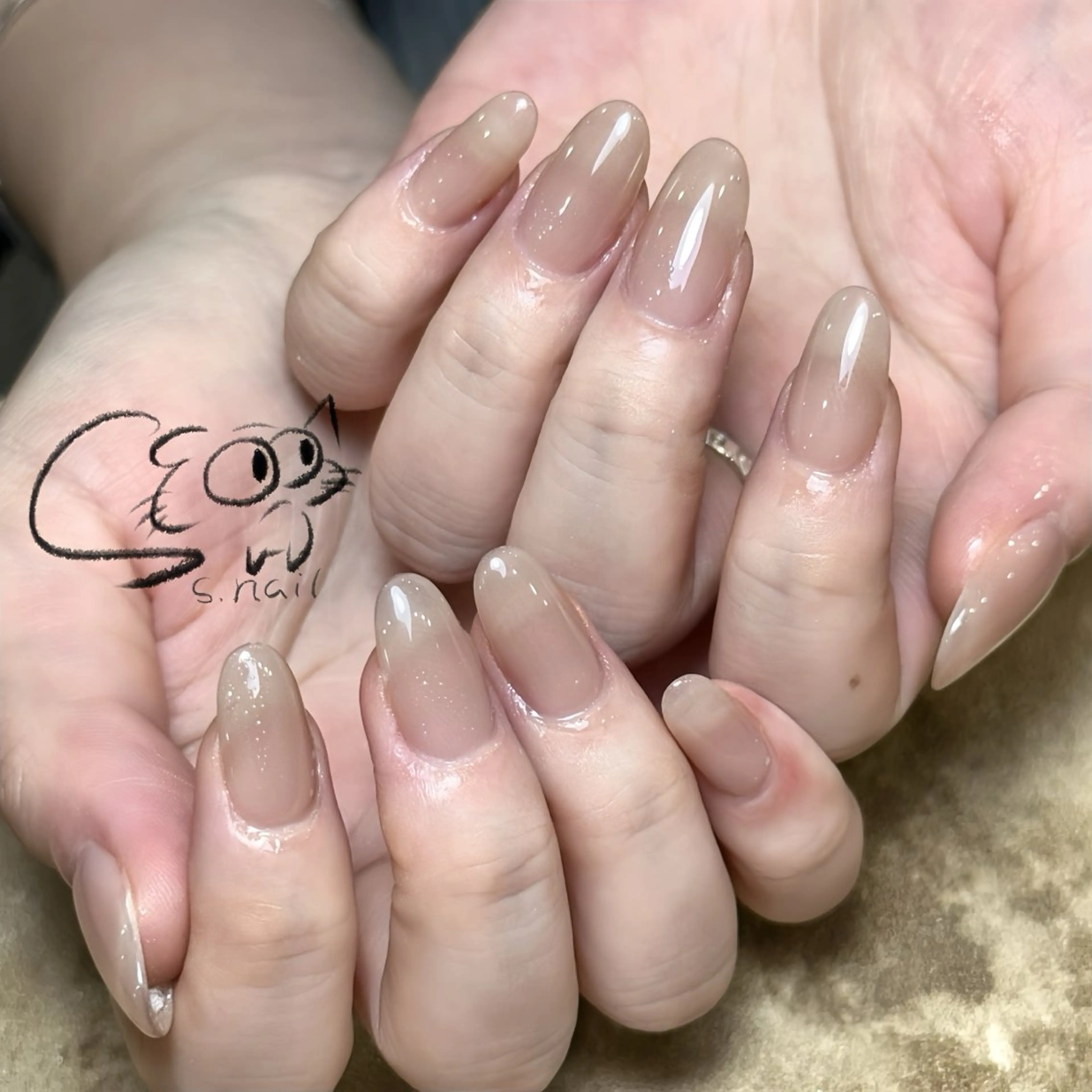 ネイル チークネイル フレンチネイル グラデーション マグネットネイル ワンカラーネイル ハンドネイル S.nail所属・S.nail _のネイルデザイン