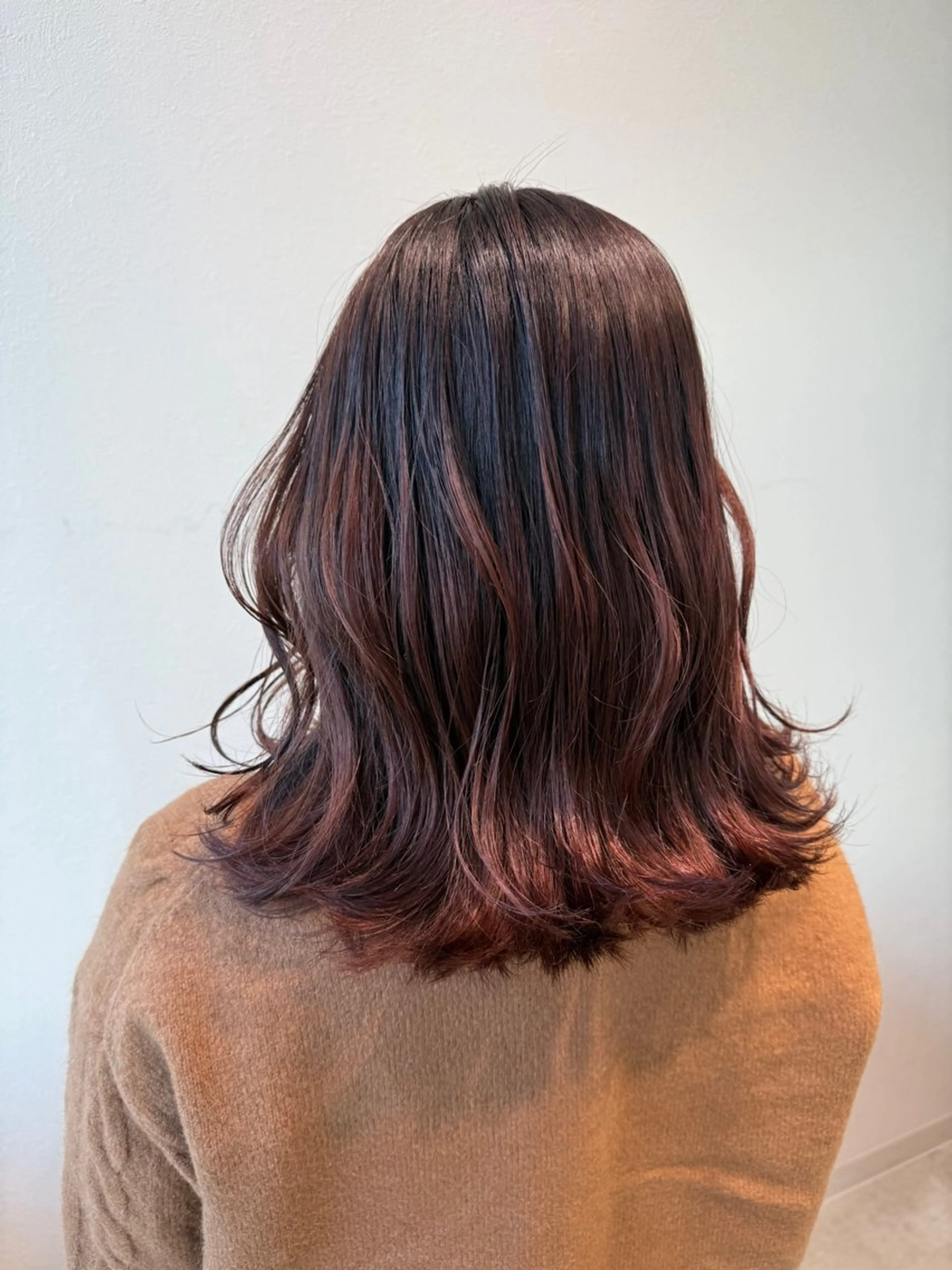 ミディアム カラー カット ヘアカラー 木村 架音のヘアスタイル