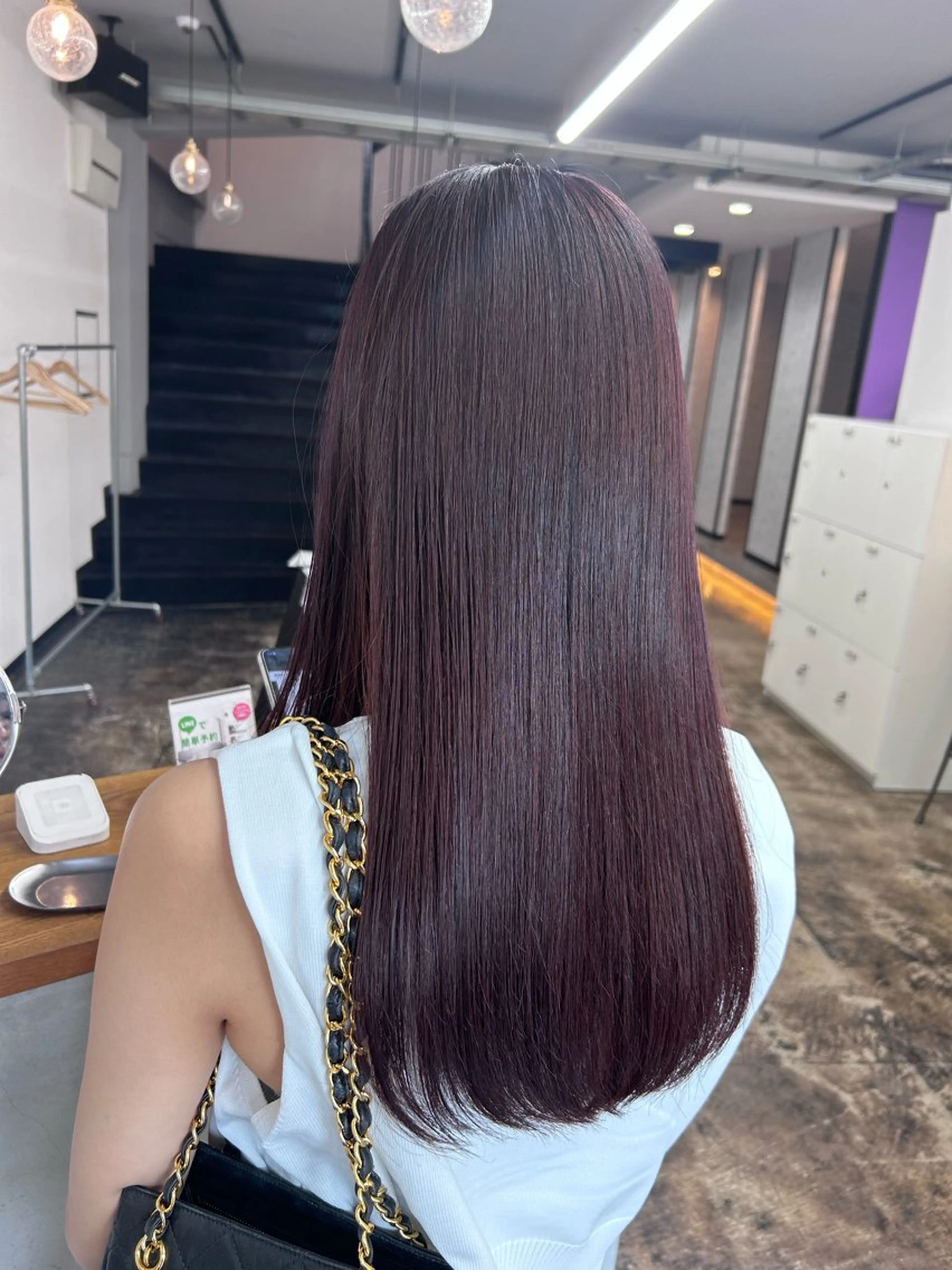 ロング カラー ブリーチ ブラウンカラー ブリーチなしカラー レッドカラー ヘアカラー トリートメント sol. ayakaのヘアスタイル