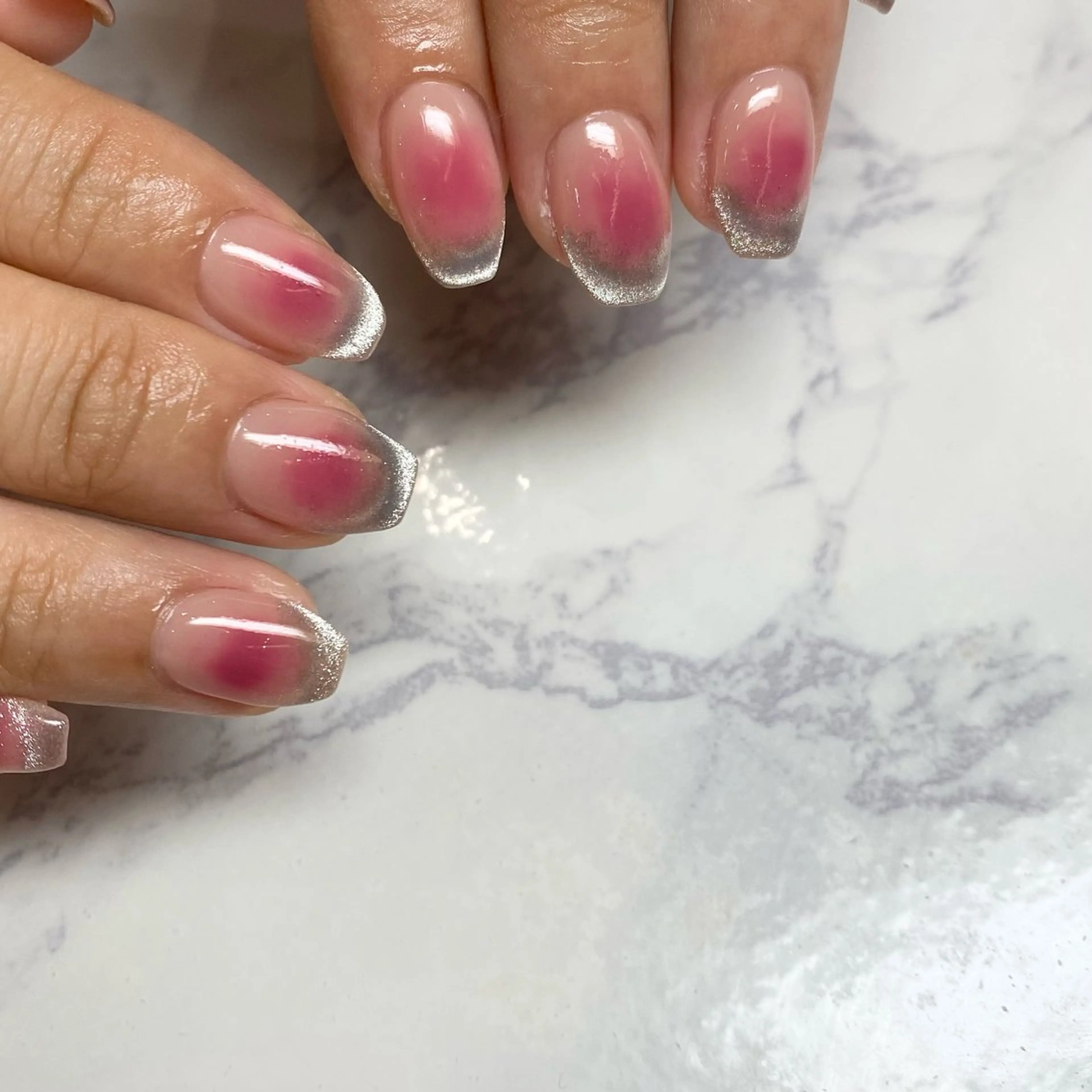 ネイル チークネイル マグネットネイル ストーンネイル Nailsalon Merci所属・Merci momoのネイルデザイン