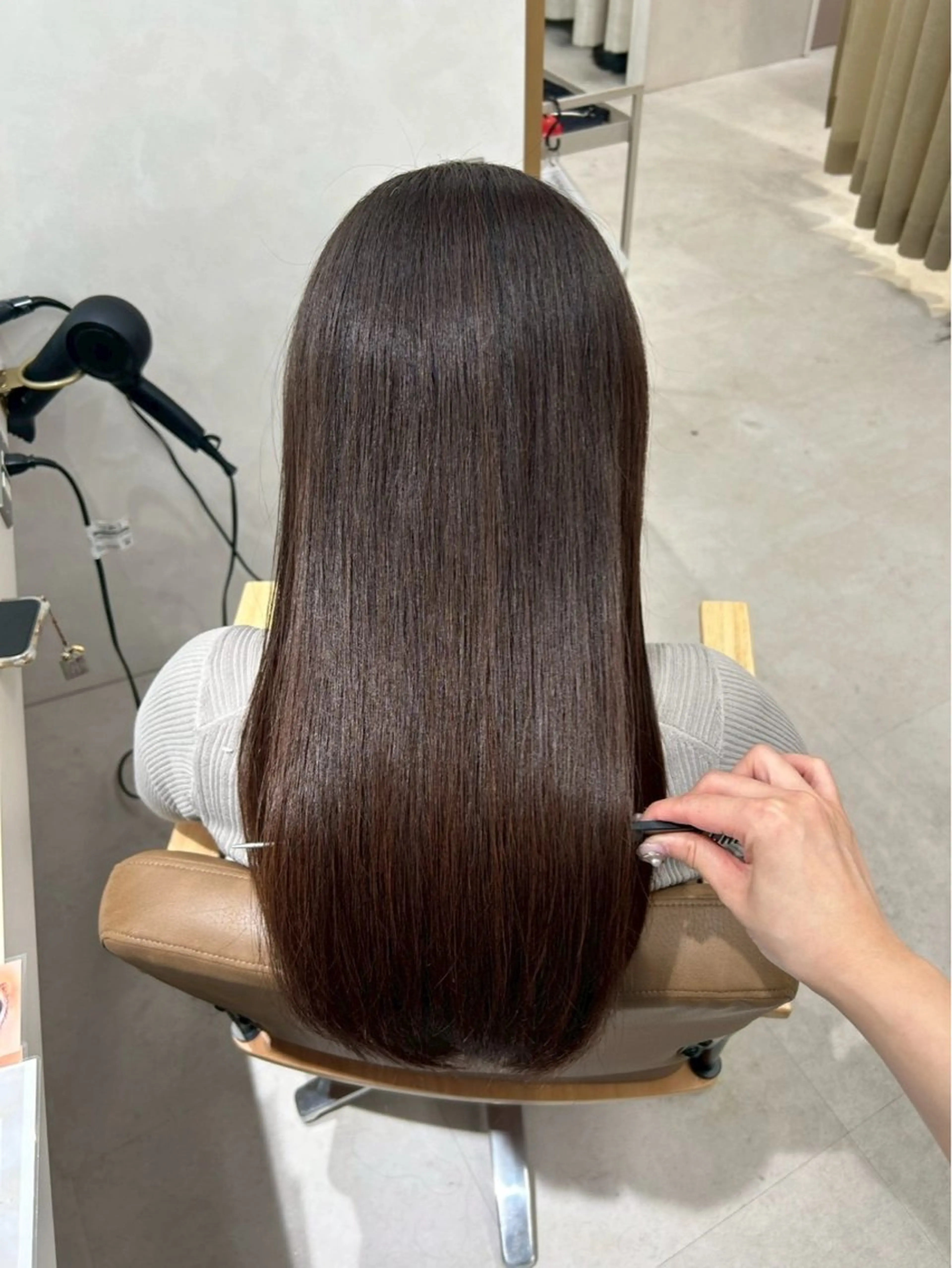 ロング カラー SLASHスラッシュ 古閑ななのヘアスタイル