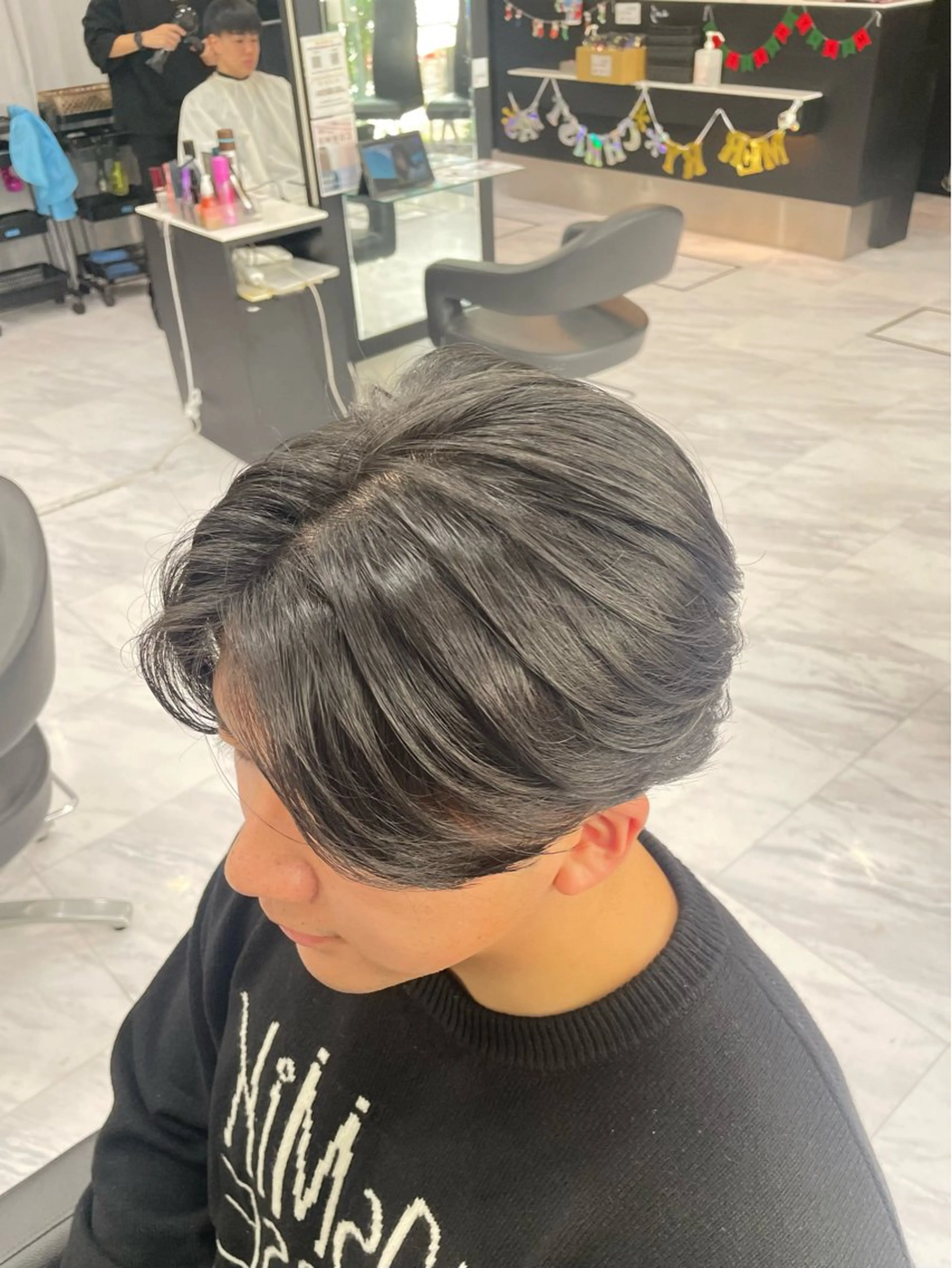 パーマ メンズ メンズパーマ デート ニュアンスパーマ 🐥くまがい💛 ダブルカラー／パーマのヘアスタイル