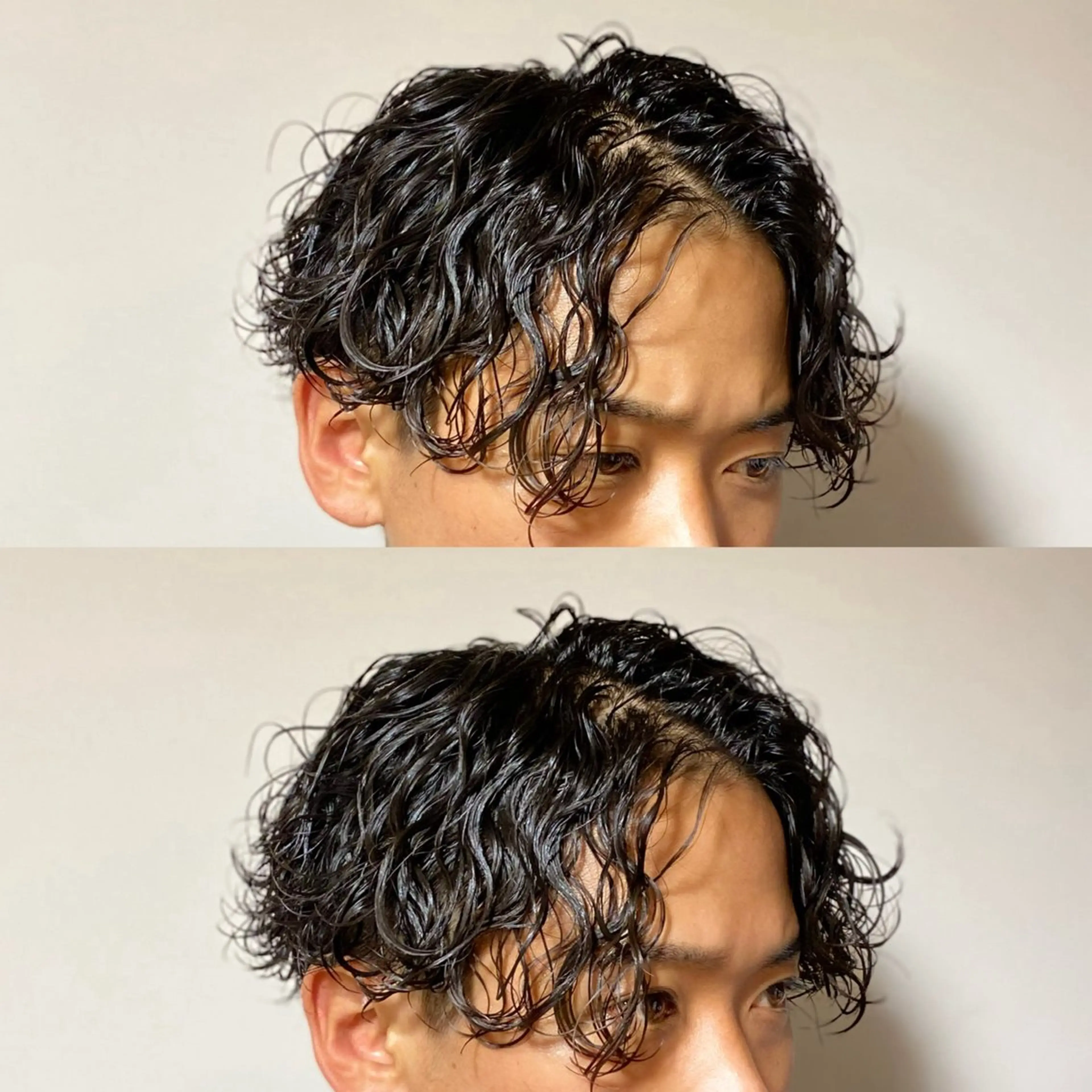 ミディアム パーマ メンズ ラヴィニュースタンダードバーバー浜松町店所属・CHIBA RUKIYAのヘアスタイル