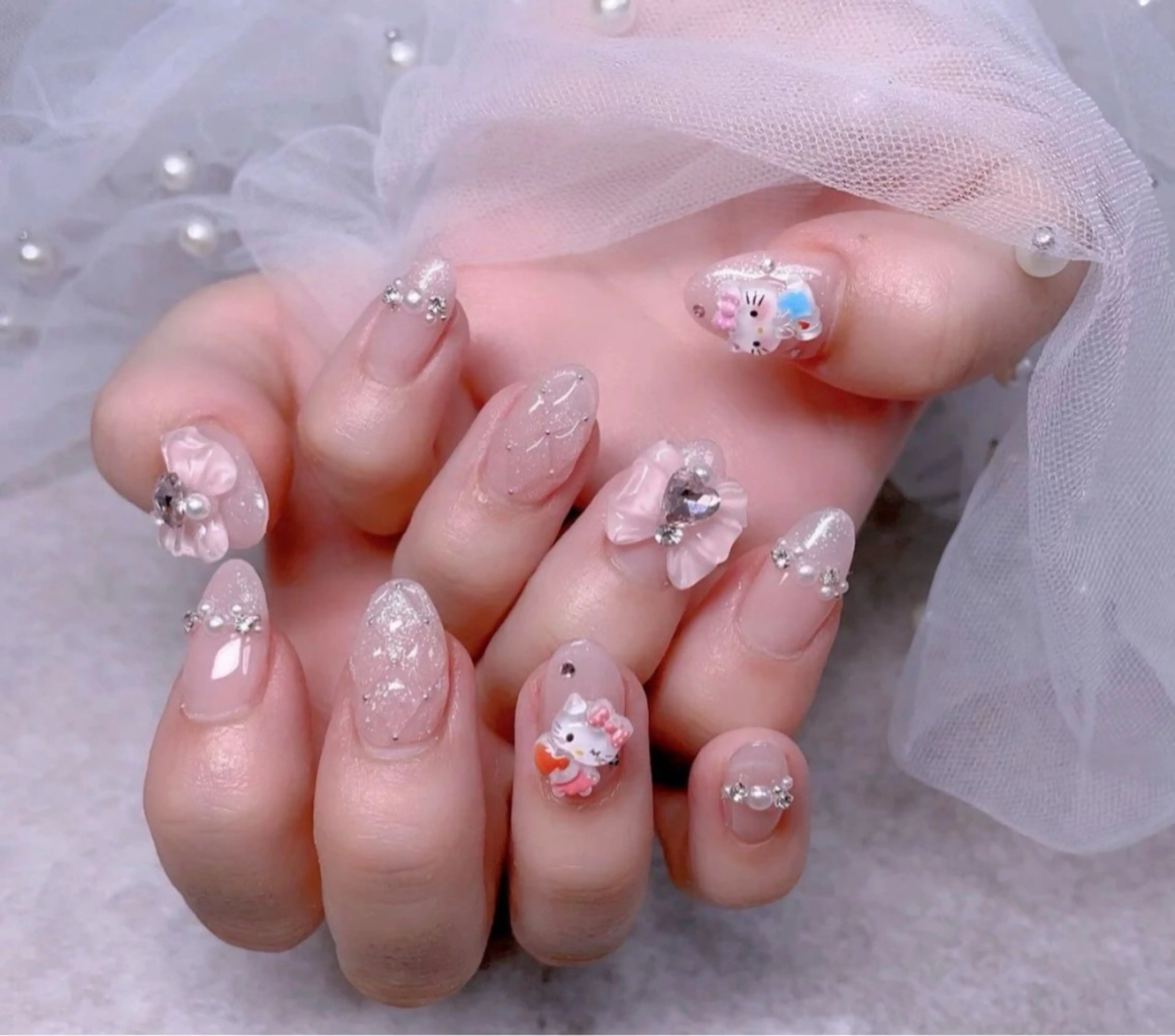 ネイル ハンドネイル ラベンダー💖日暮里 ルル💖ネイルのネイルデザイン