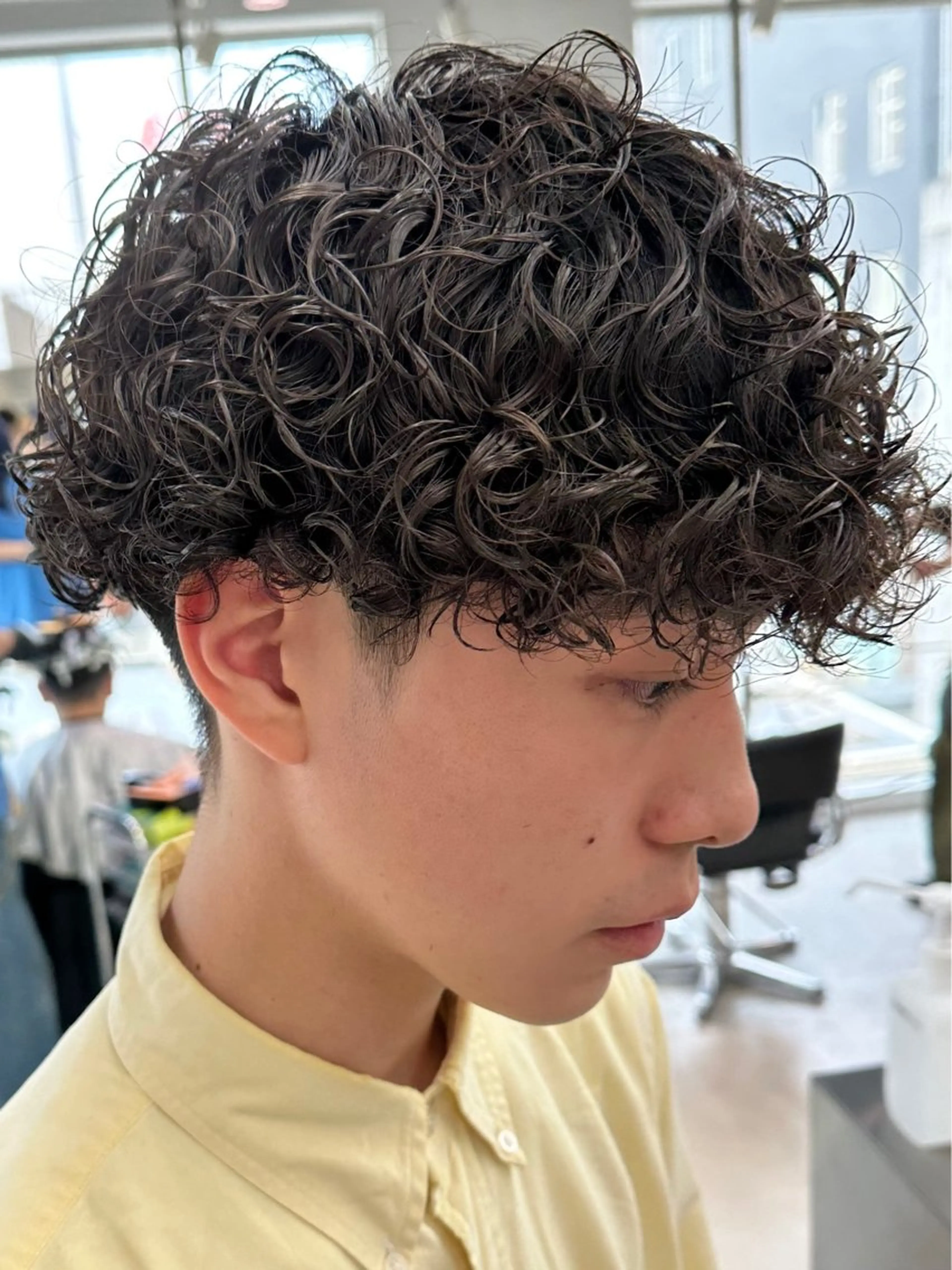 パーマ メンズ フェザーパーマ カルマパーマ メンズパーマ プードルパーマ ツイストスパイラルパーマ fifth天神大名Ⅱ所属・fifth天神 パーマ特化/石橋航海のヘアスタイル