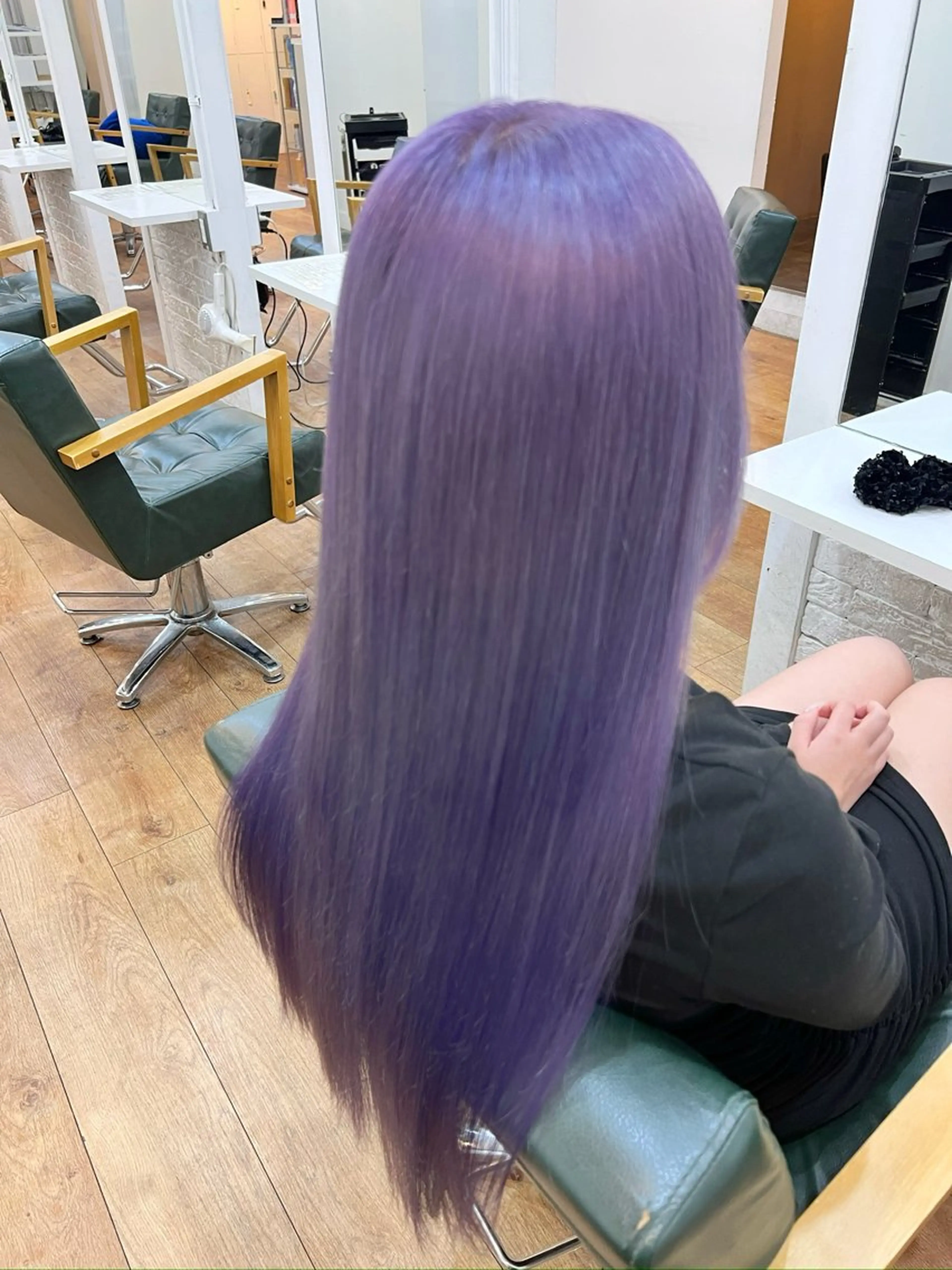 ロング カラー ラベンダーカラー 難波ブリーチカラー ⭐︎瀬尾拓充のヘアスタイル