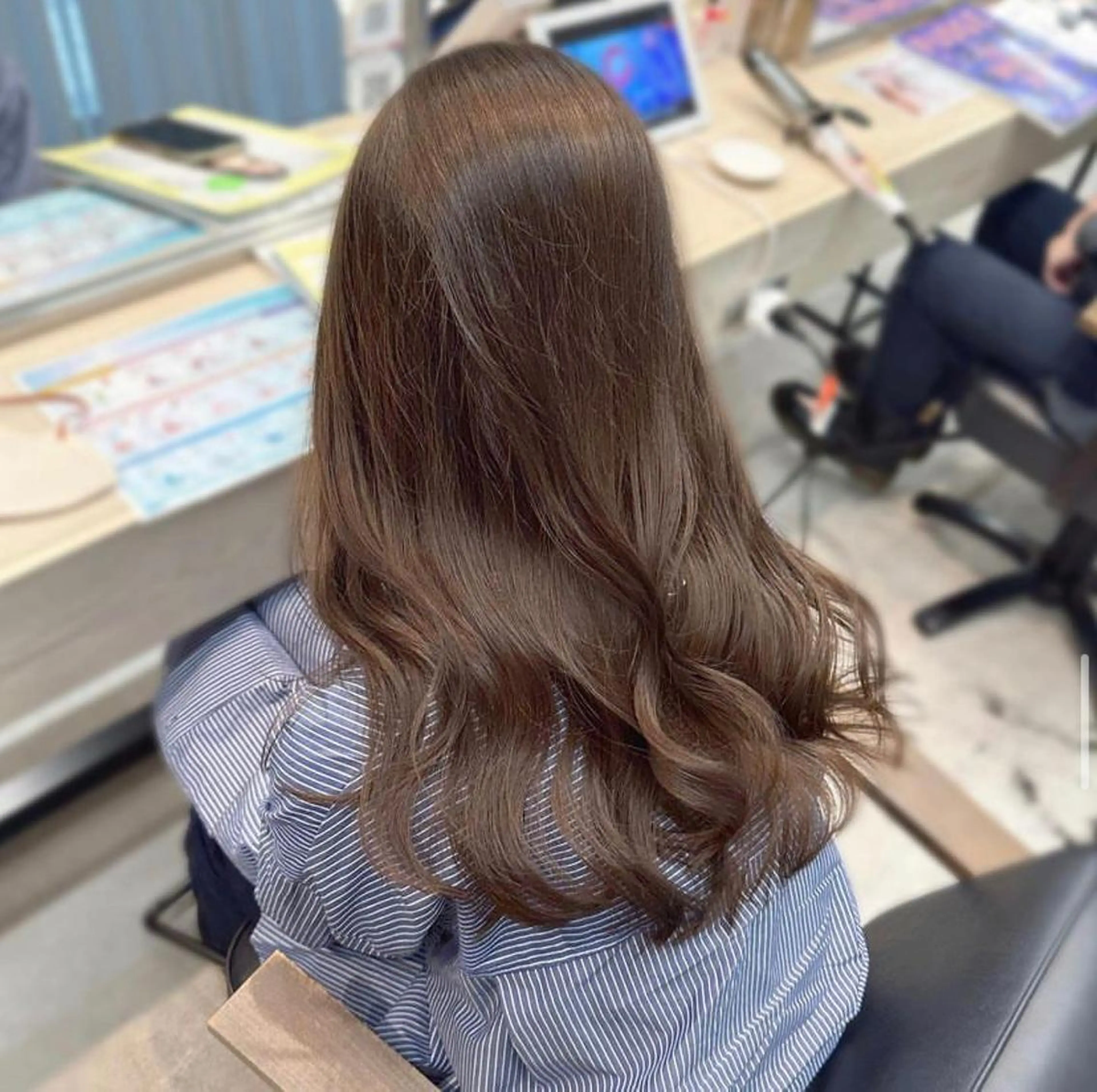 ロング カラー メンズパーマ /髪質改善/はるたのヘアスタイル