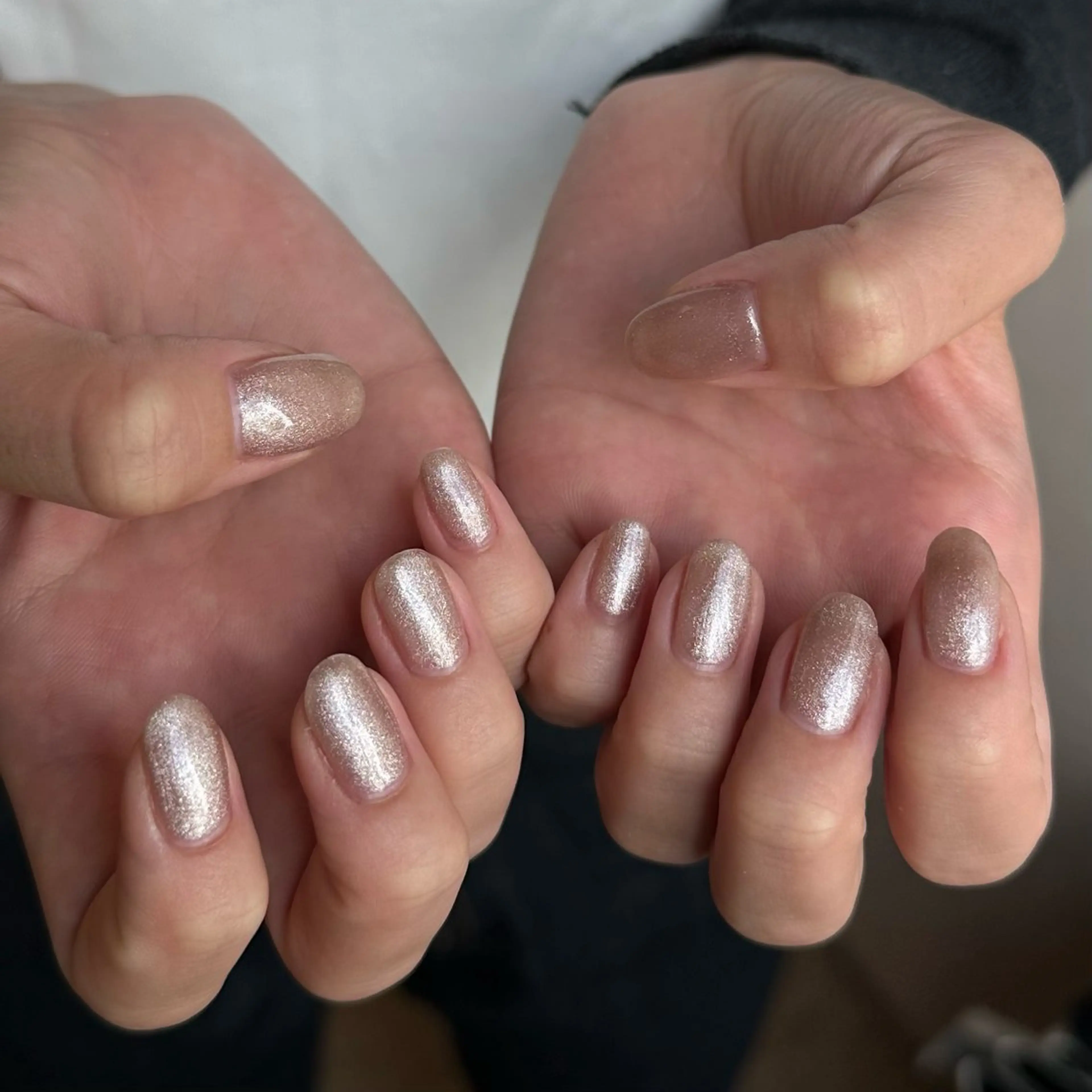 ネイル ラメ(グリッター) ワンカラーネイル ハンドネイル scré as Ételのネイルデザイン