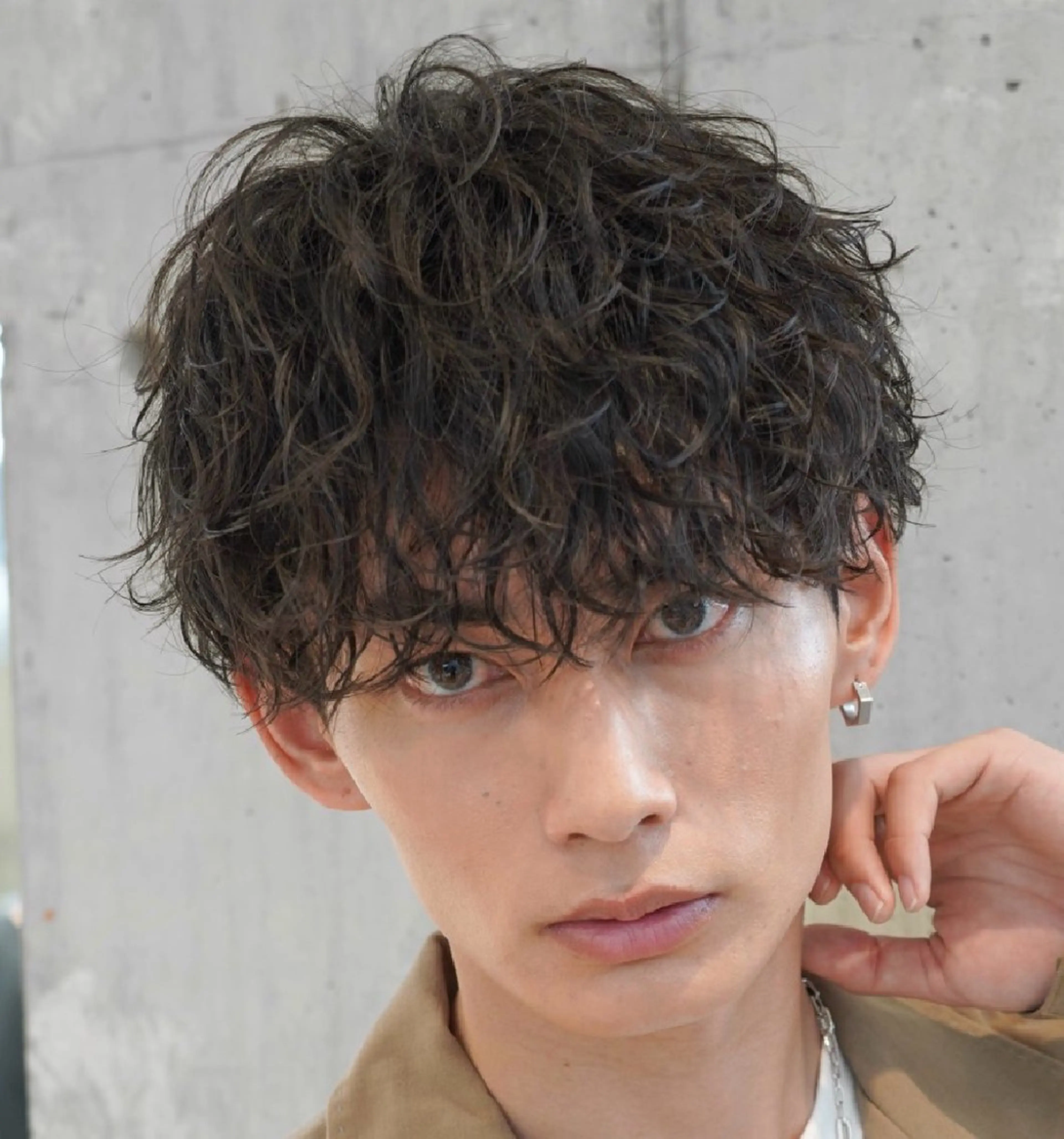 パーマ メンズ センターパート マッシュ メンズパーマ プードルパーマ メンズツイストパーマ カット パーマ トリートメント 仙台フェザーパーマ/ fifth/遠藤楓雅のヘアスタイル