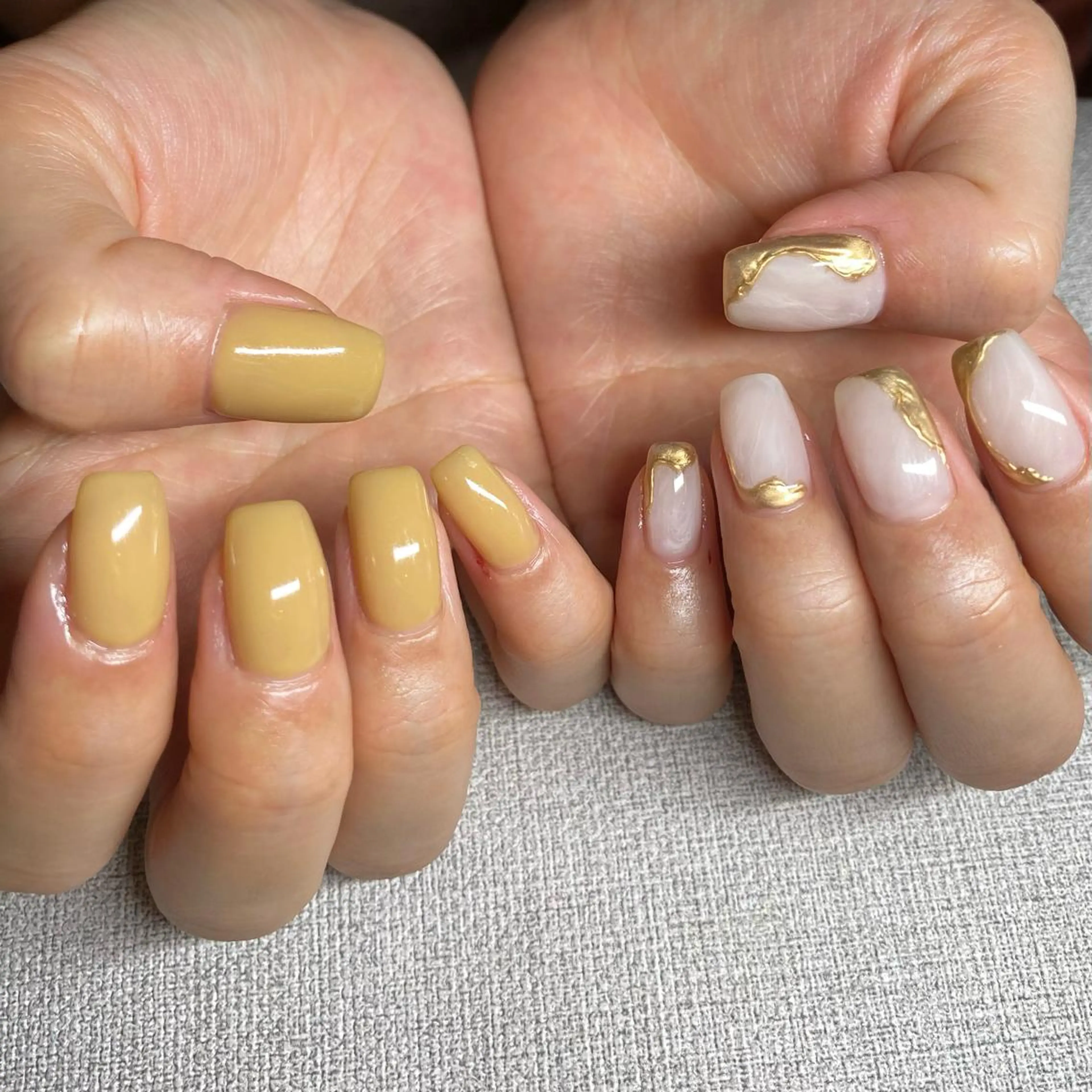 ネイル アートネイル ニュアンスネイル 春ネイル 夏ネイル ハンドネイル 山田 貴子のネイルデザイン