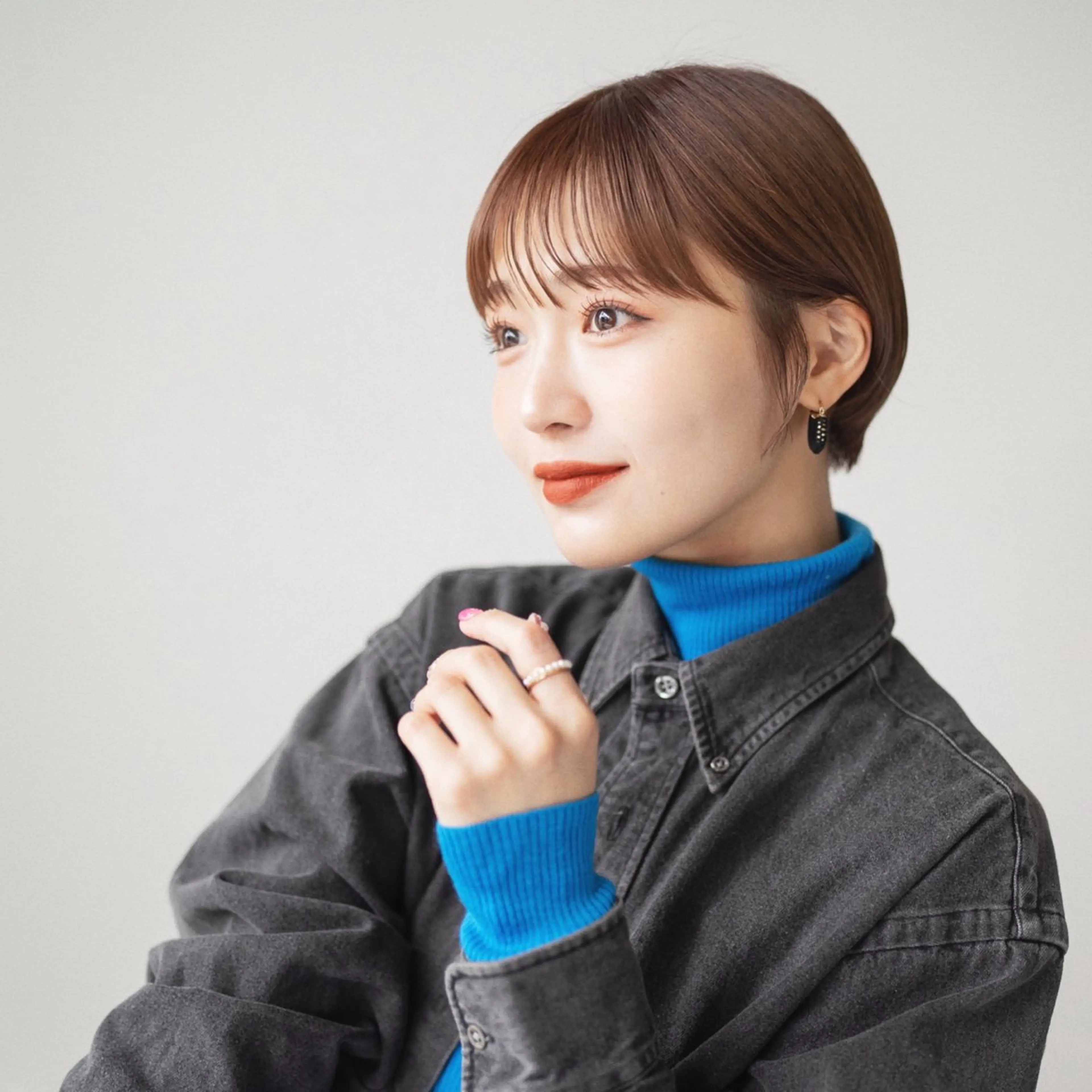 ショート カラー CREAPY所属・日向野 利菜のヘアスタイル