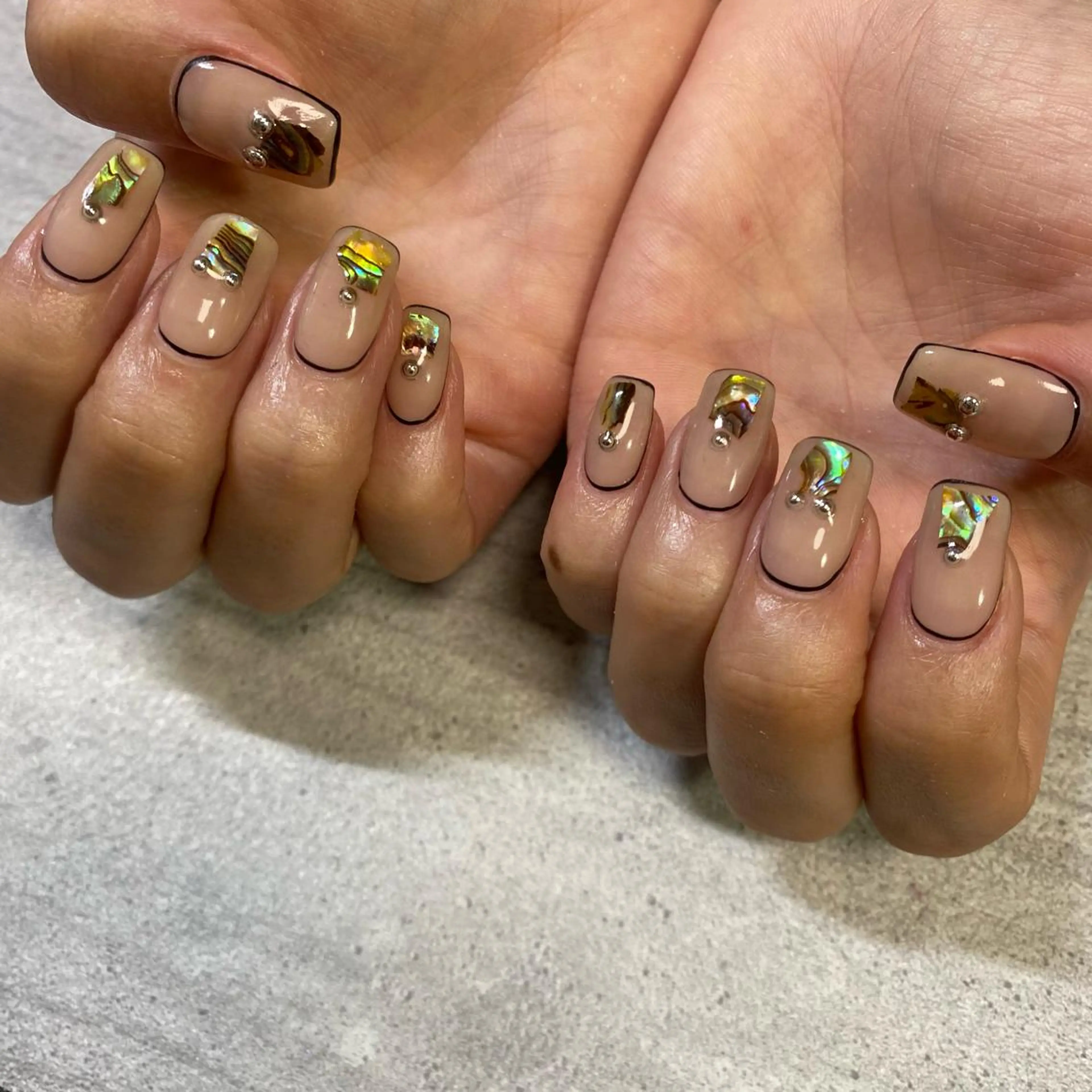 ショート カラー パーマ ヘアアレンジ メンズ キッズ ネイル マツエク・マツパ アイブロウ 今福鶴見ネイル 8(ｴｲﾄ)のネイルデザイン