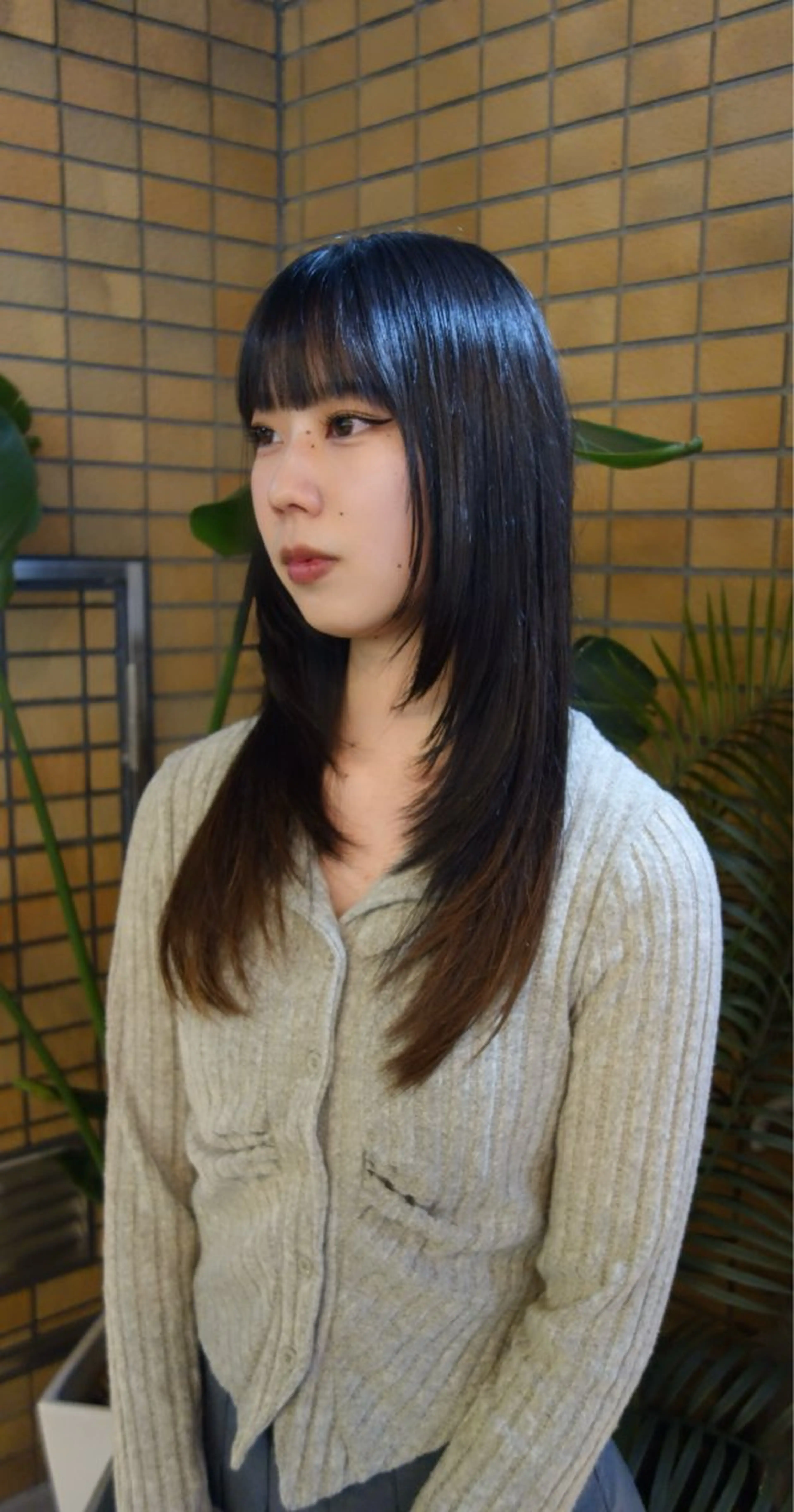 ロング ロングレイヤー ハッシュカット レイヤーカット ロング HEIMER ミカド　サトル△のヘアスタイル