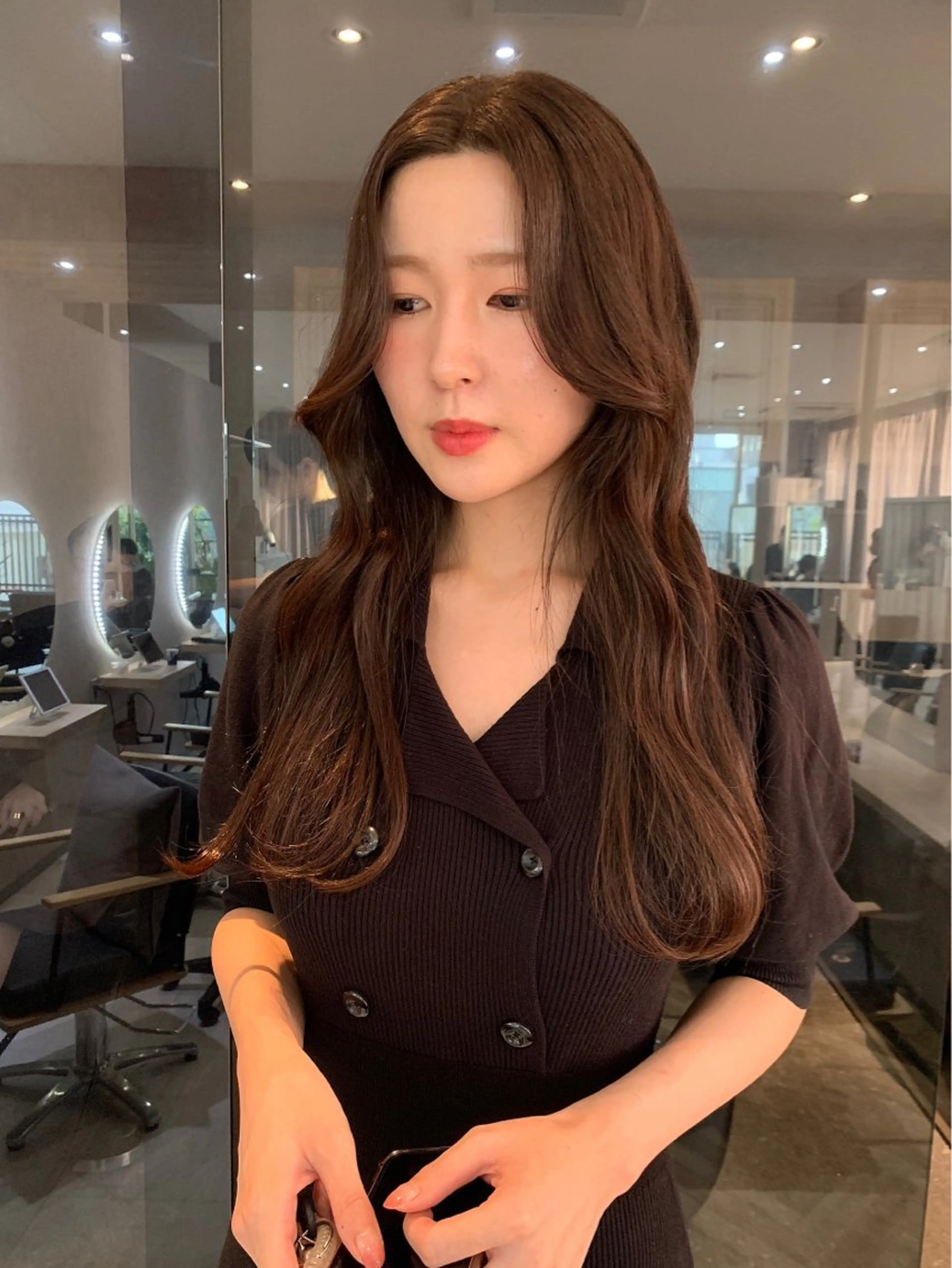 ロング カラー 韓国ヘア🇰🇷/ 顔周り/松田光里のヘアスタイル