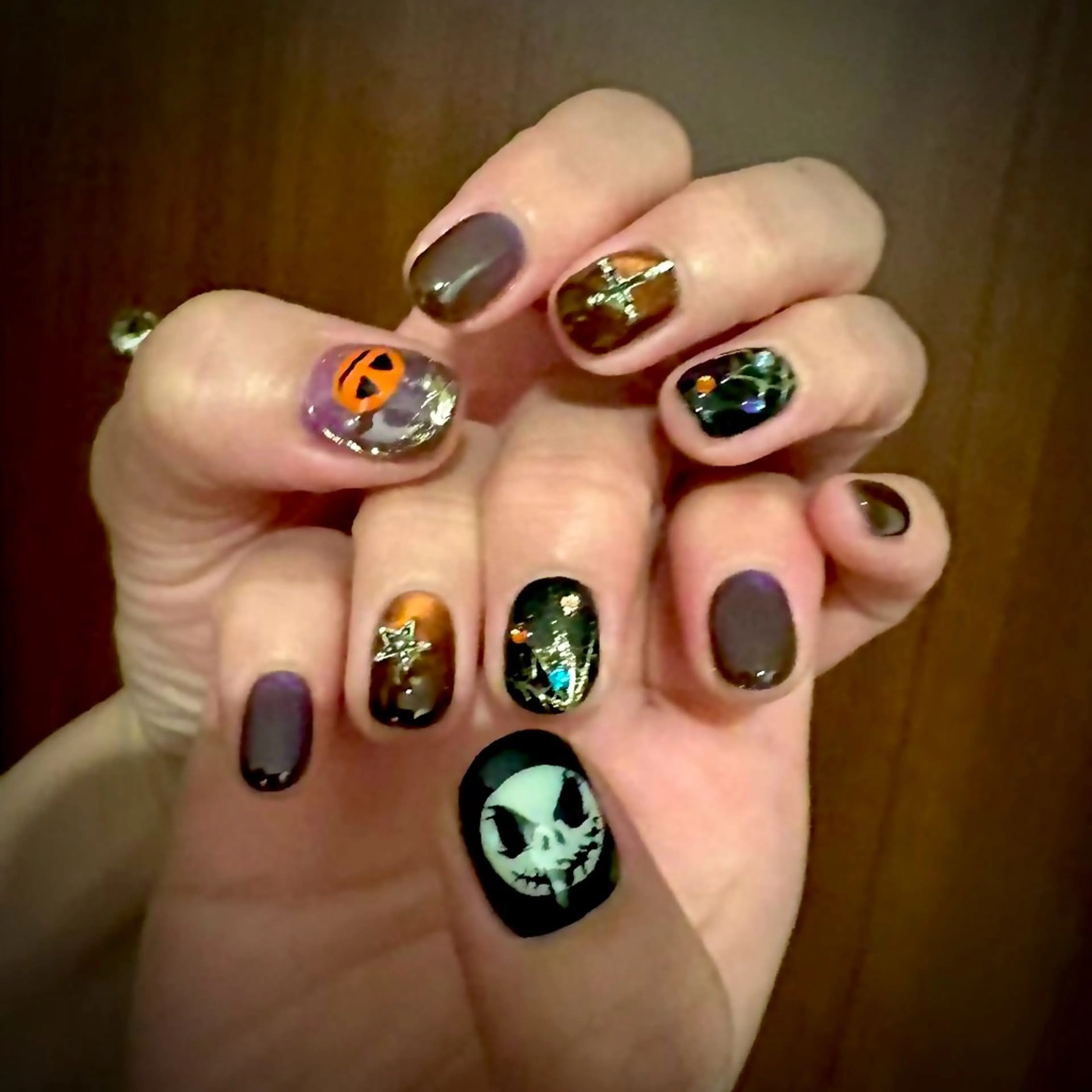 ネイル ハロウィン 持ち込み ハンドネイル YOIネイルサロン所属・YOINAIL ヨイネイルサロンのネイルデザイン