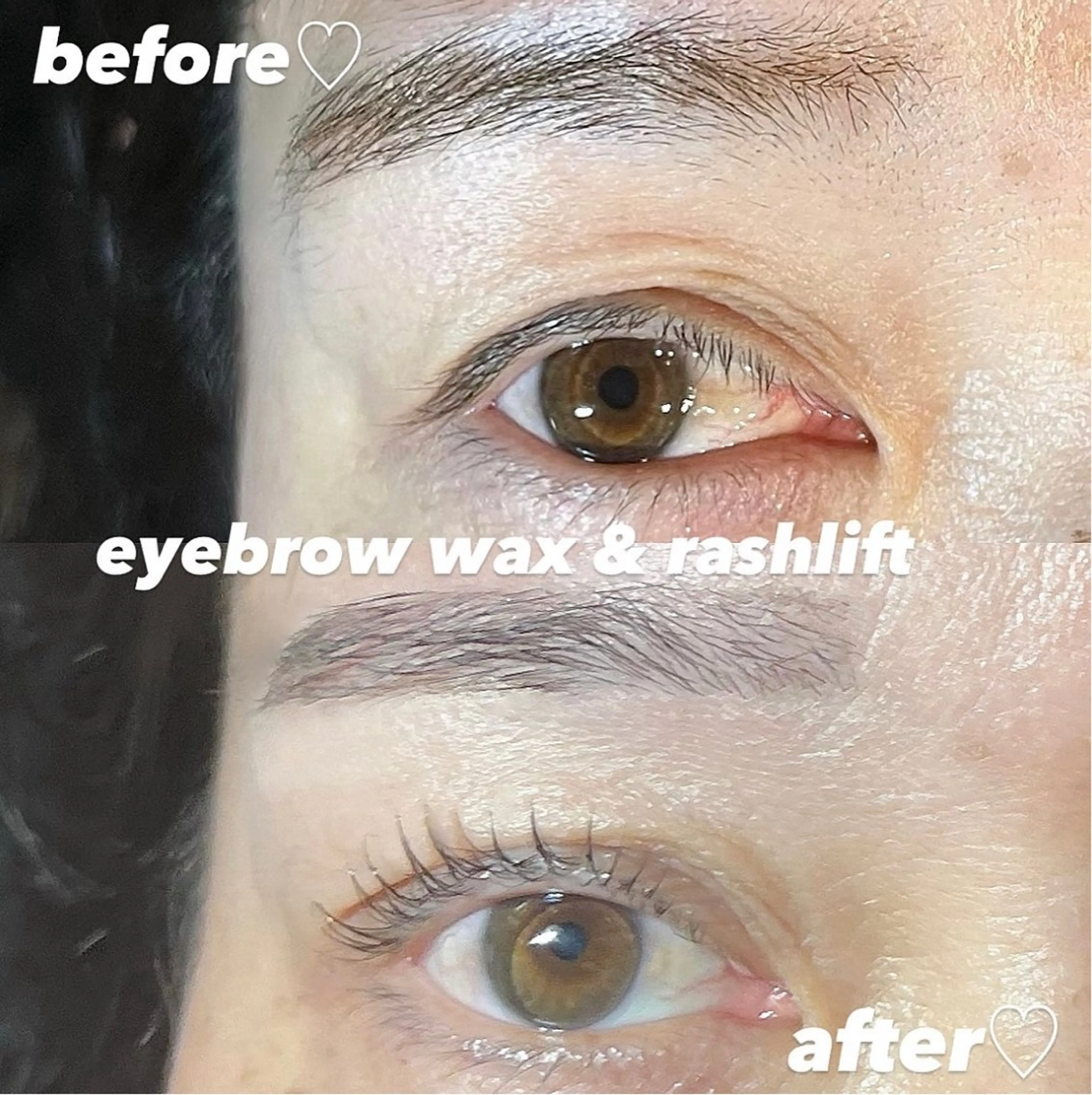 【期間限定🫧🤍】パリジェンヌ or まつ毛パーマ ＆ アイブロウWAX（間引き，メイク付き）の写真