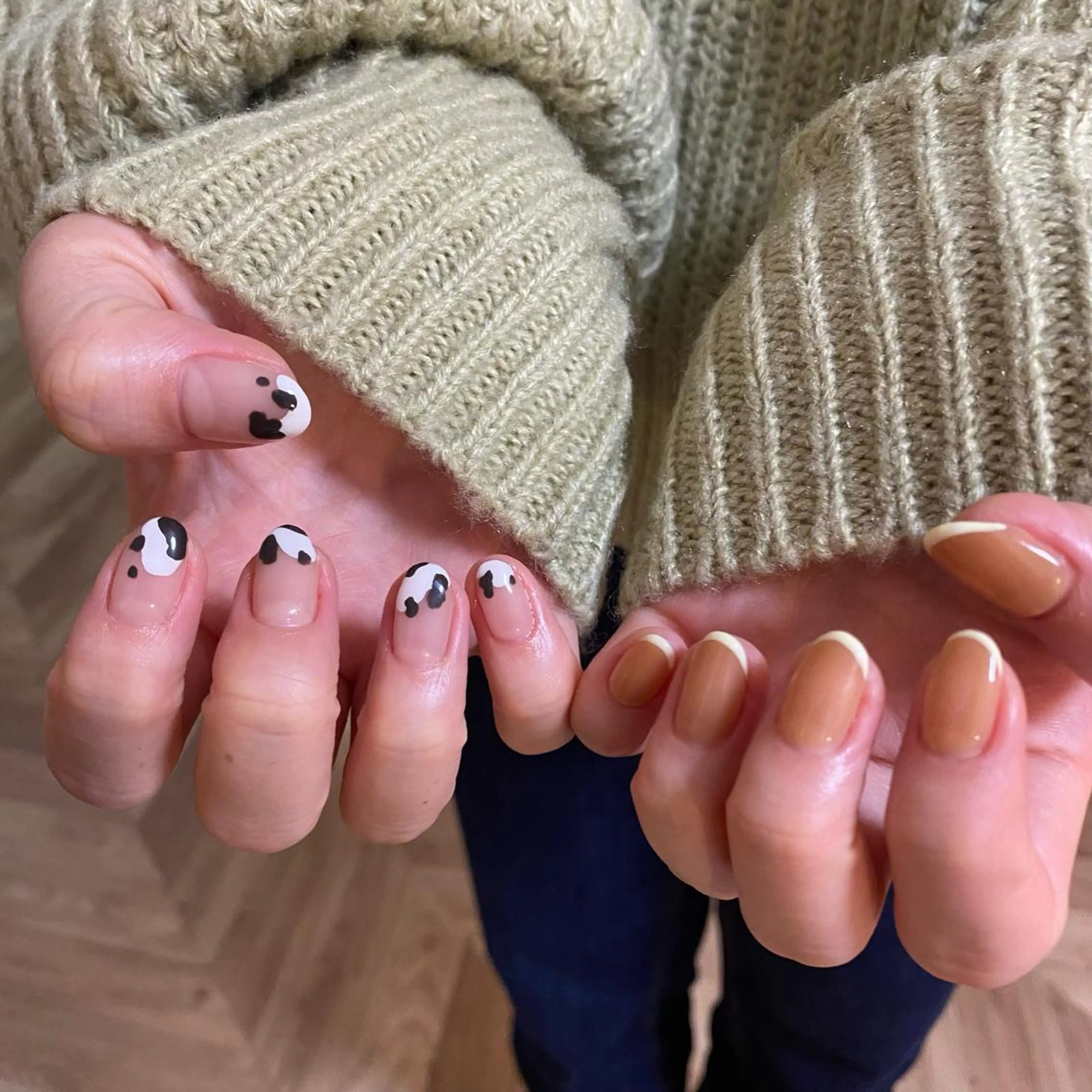 ネイル ハンドネイル Amber21.所属・Nagahama Akariのネイルデザイン