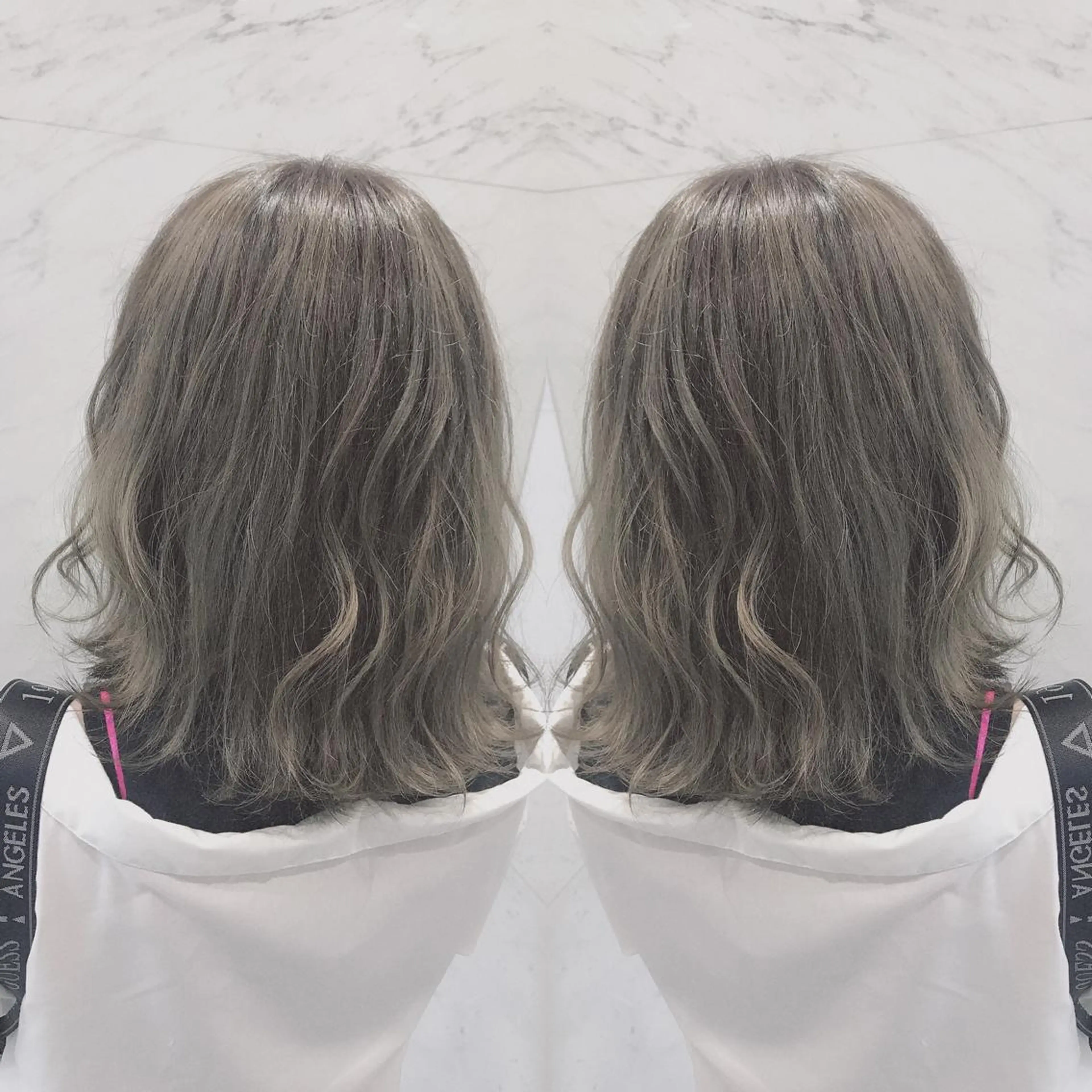 ミディアム カラー ヘアカラー cecil hair所属・重政 和樹のヘアスタイル