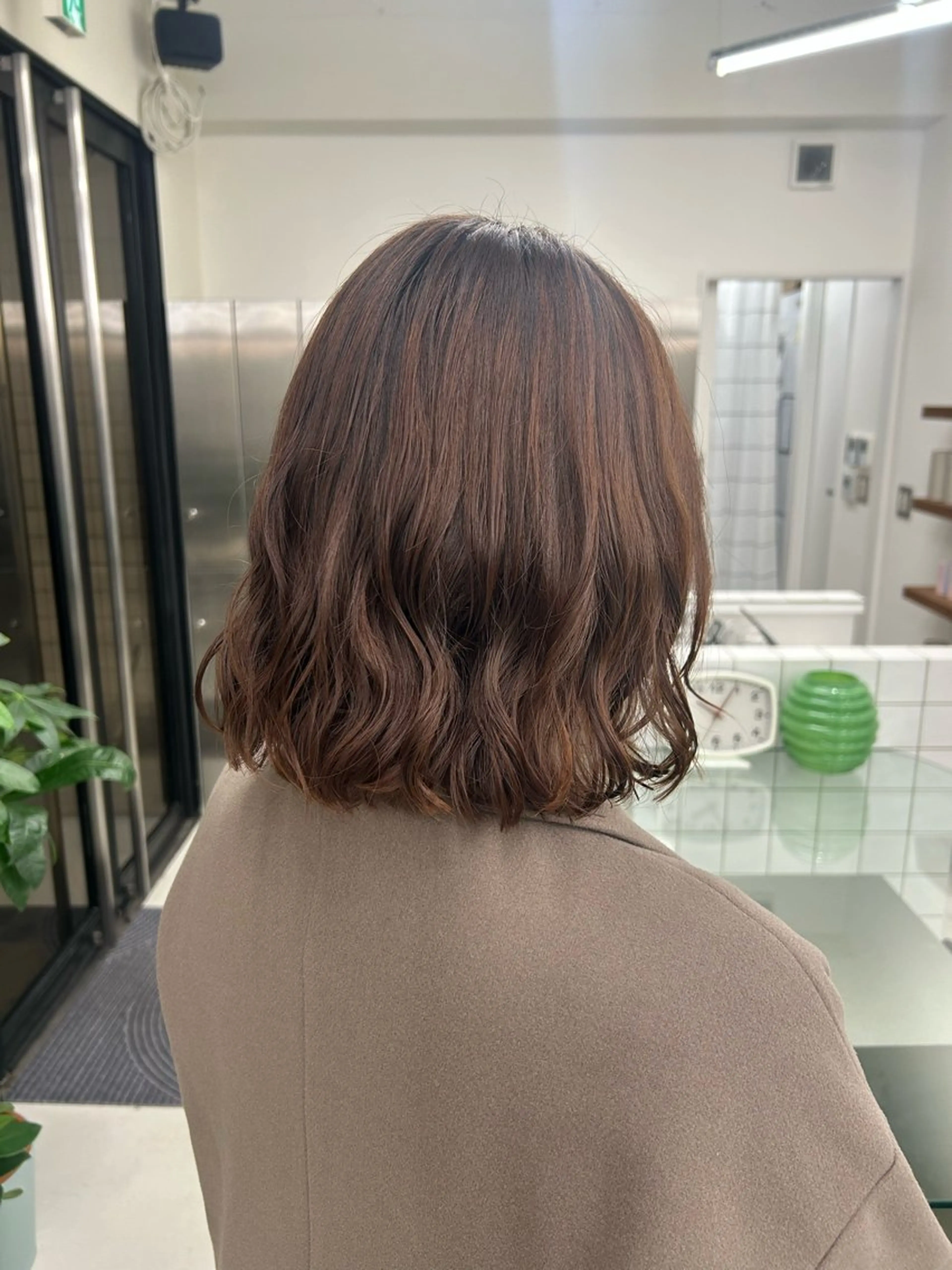 ショート パーマ パーマ ボブ×コテ巻き風 パーマ/aoba🩵のヘアスタイル